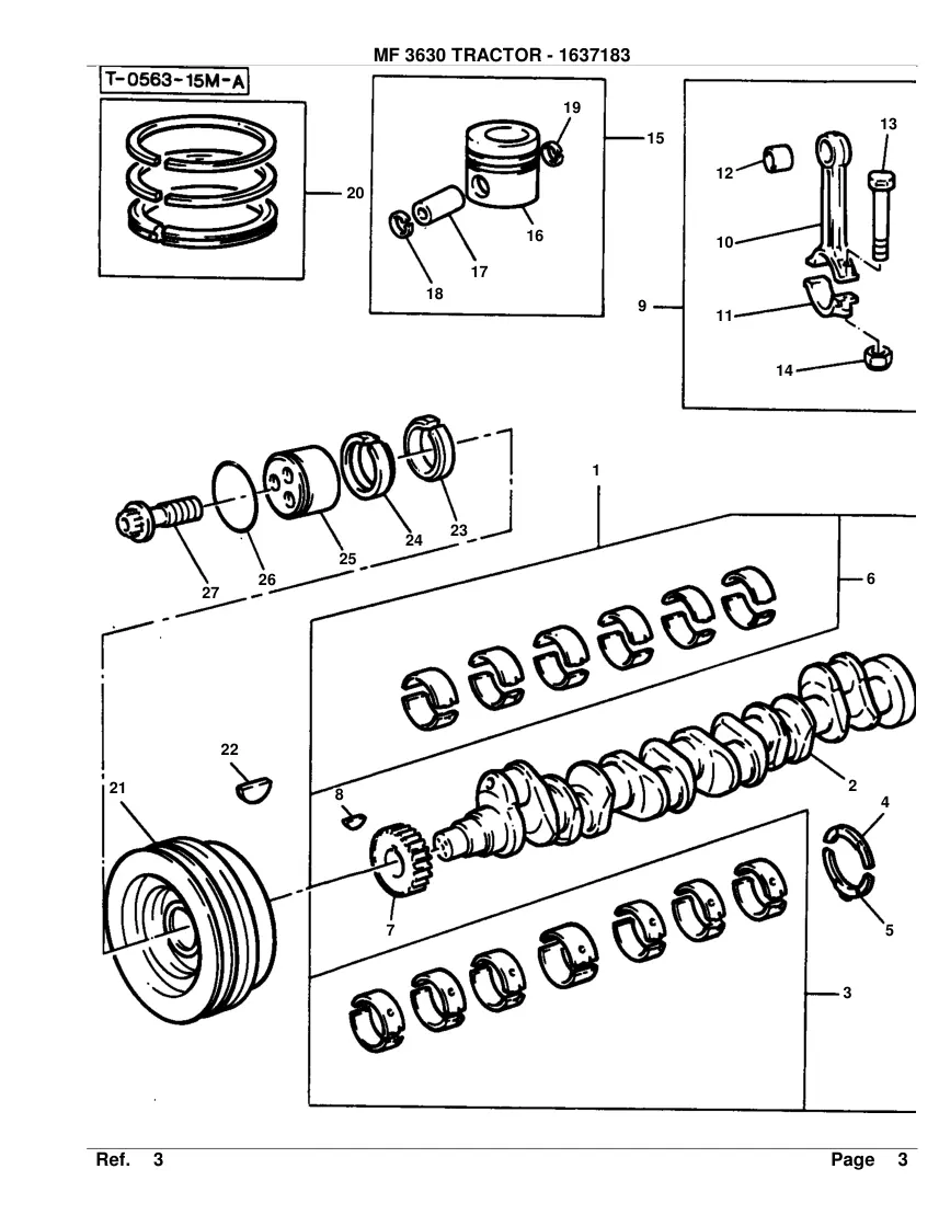 Massey Ferguson MF 3630 Tractor Parts Manual preview page 6