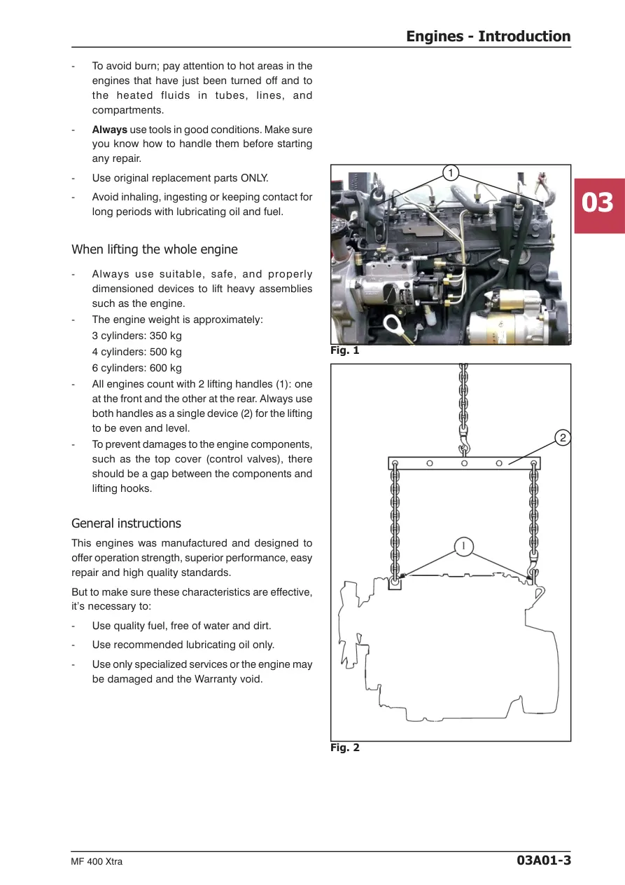 Massey Ferguson MF 400 Xtra Tractor Service & Repair Manual preview page 5