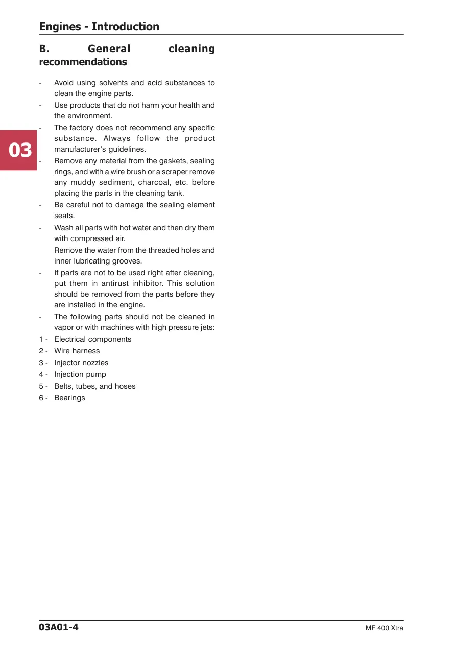 Massey Ferguson MF 400 Xtra Tractor Service & Repair Manual preview page 6