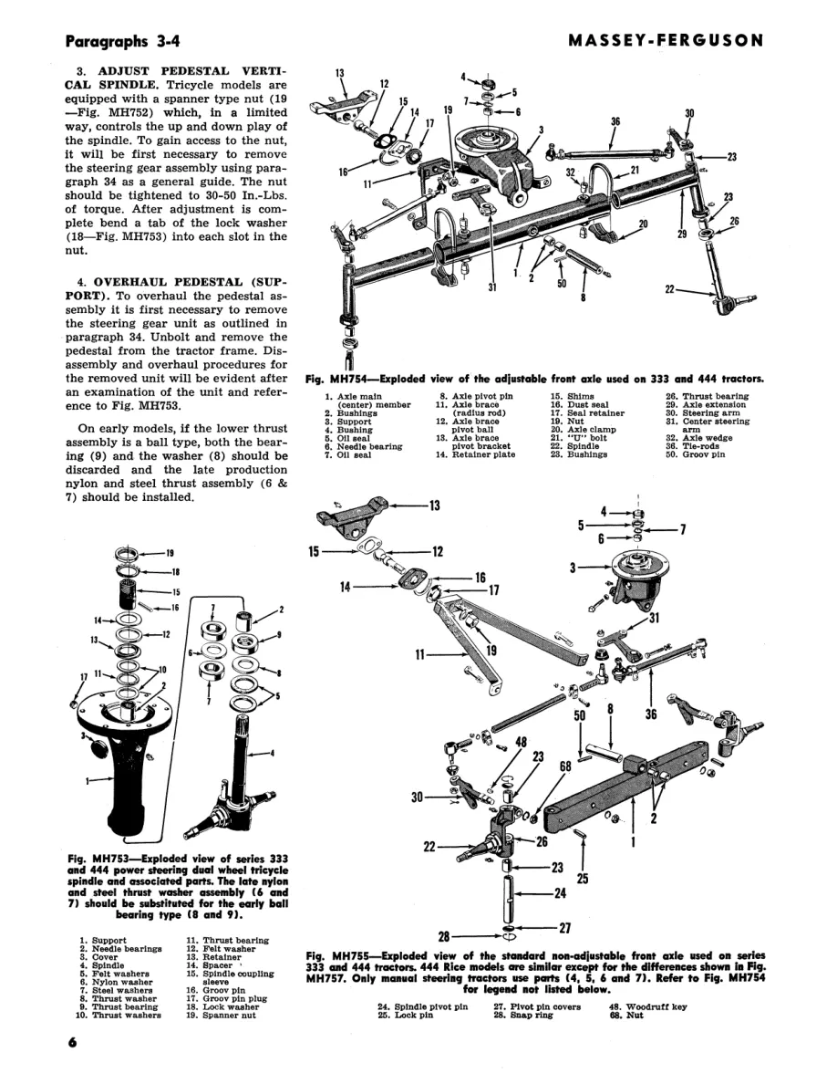 Massey Ferguson MF 406 Tractor Service & Repair Manual preview page 6