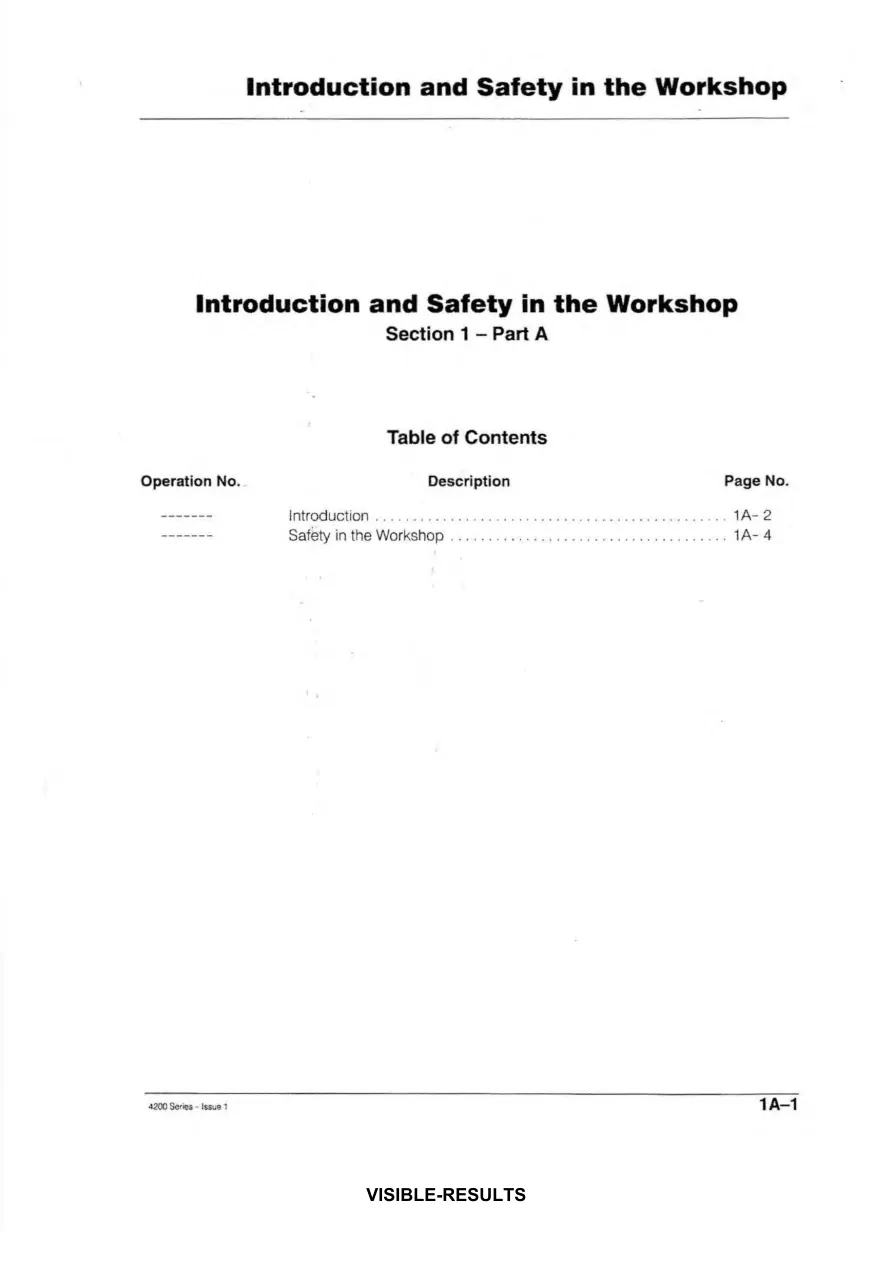 Massey Ferguson MF 4243 Tractor Service & Repair Manual preview page 5