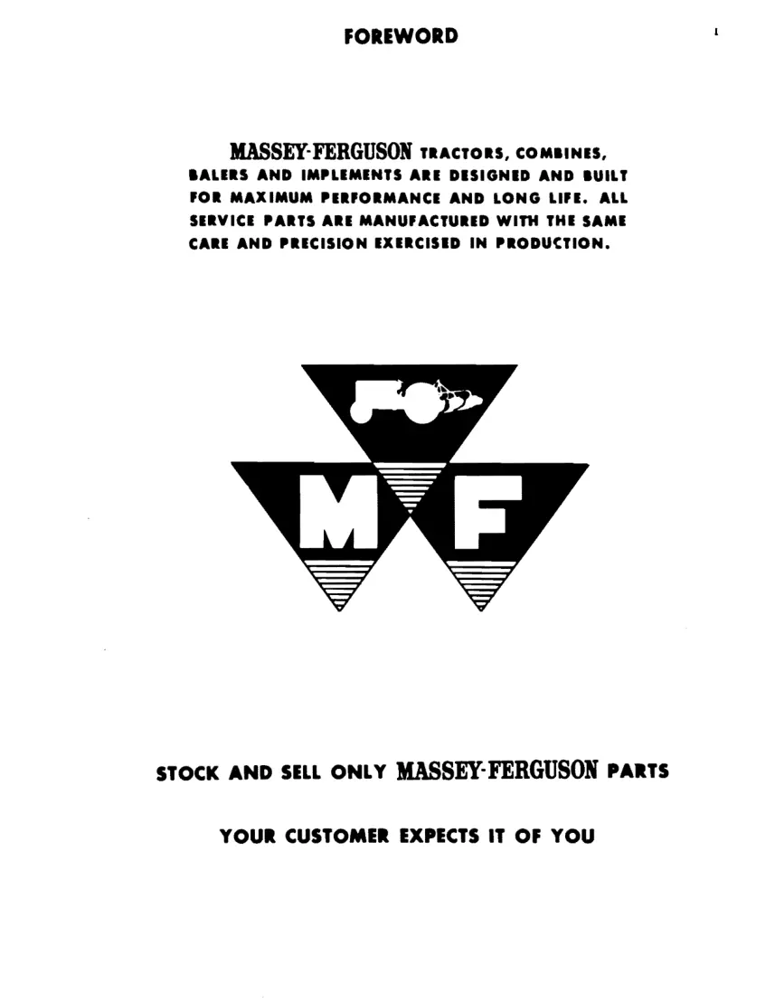 Massey Ferguson MF 43 Grain Drill Machine Parts Manual preview page 3