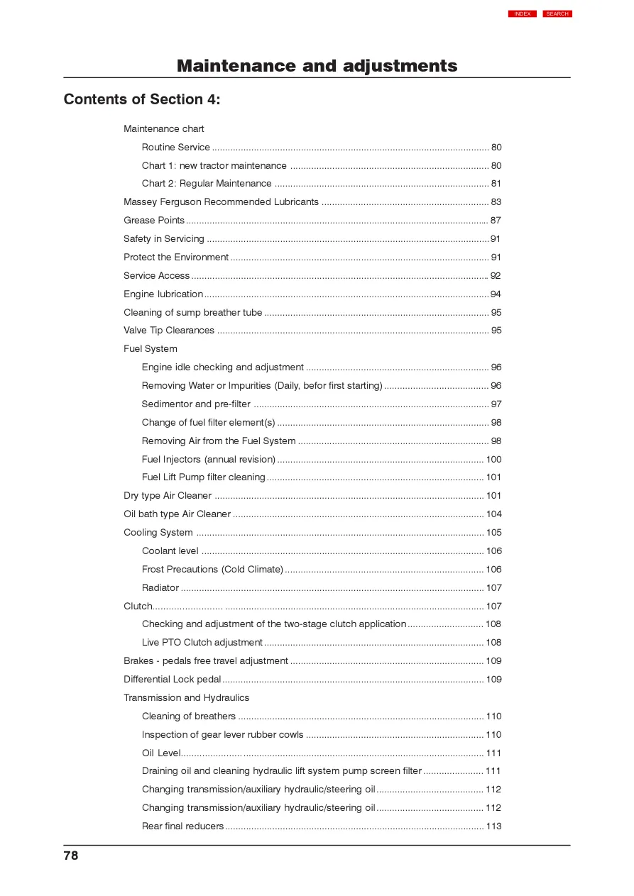 Massey Ferguson MF 435 Tractor Service & Repair Manual preview page 3