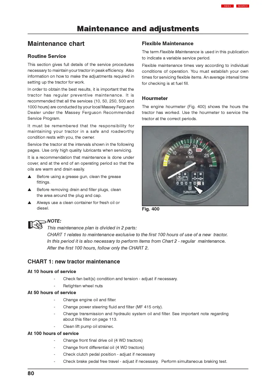 Massey Ferguson MF 435 Tractor Service & Repair Manual preview page 5