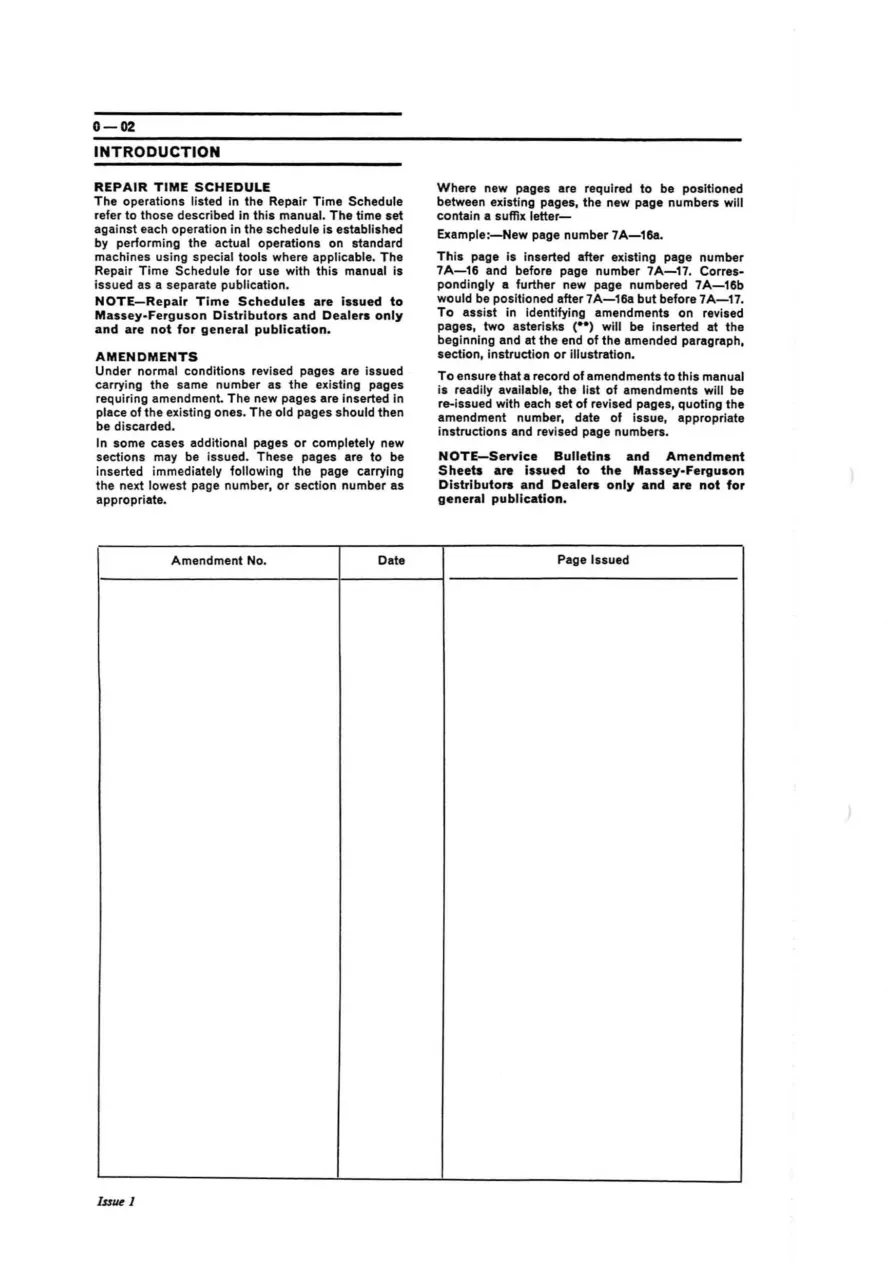 Massey Ferguson MF 550 Tractor Operator's Manual preview page 4