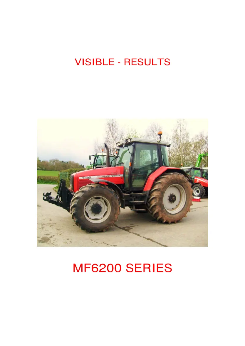 Massey Ferguson MF 6245 Tractor Service & Repair Manual preview page 1