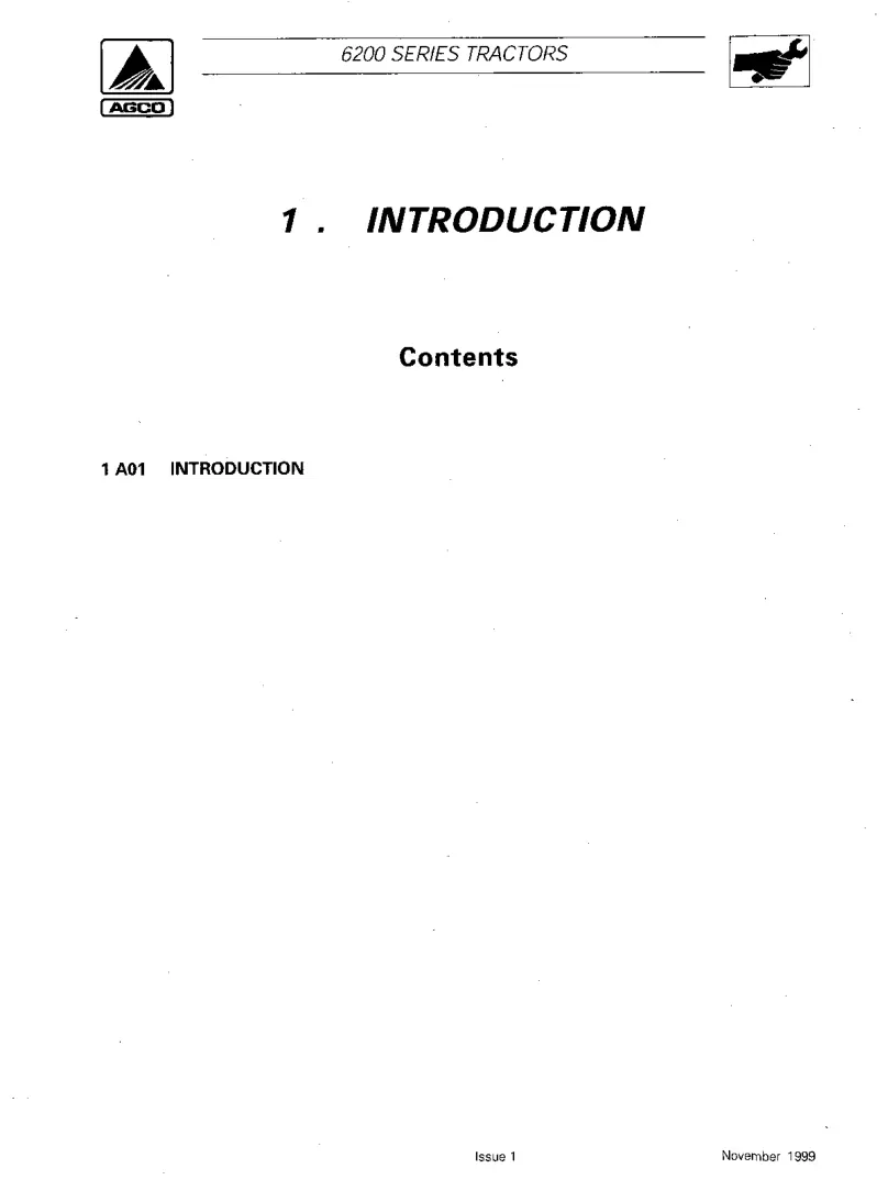 Massey Ferguson MF 6245 Tractor Service & Repair Manual preview page 3