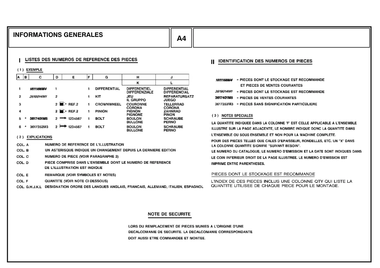 Massey Ferguson MF 6495 MF6495 Tractor Parts Manual preview page 4