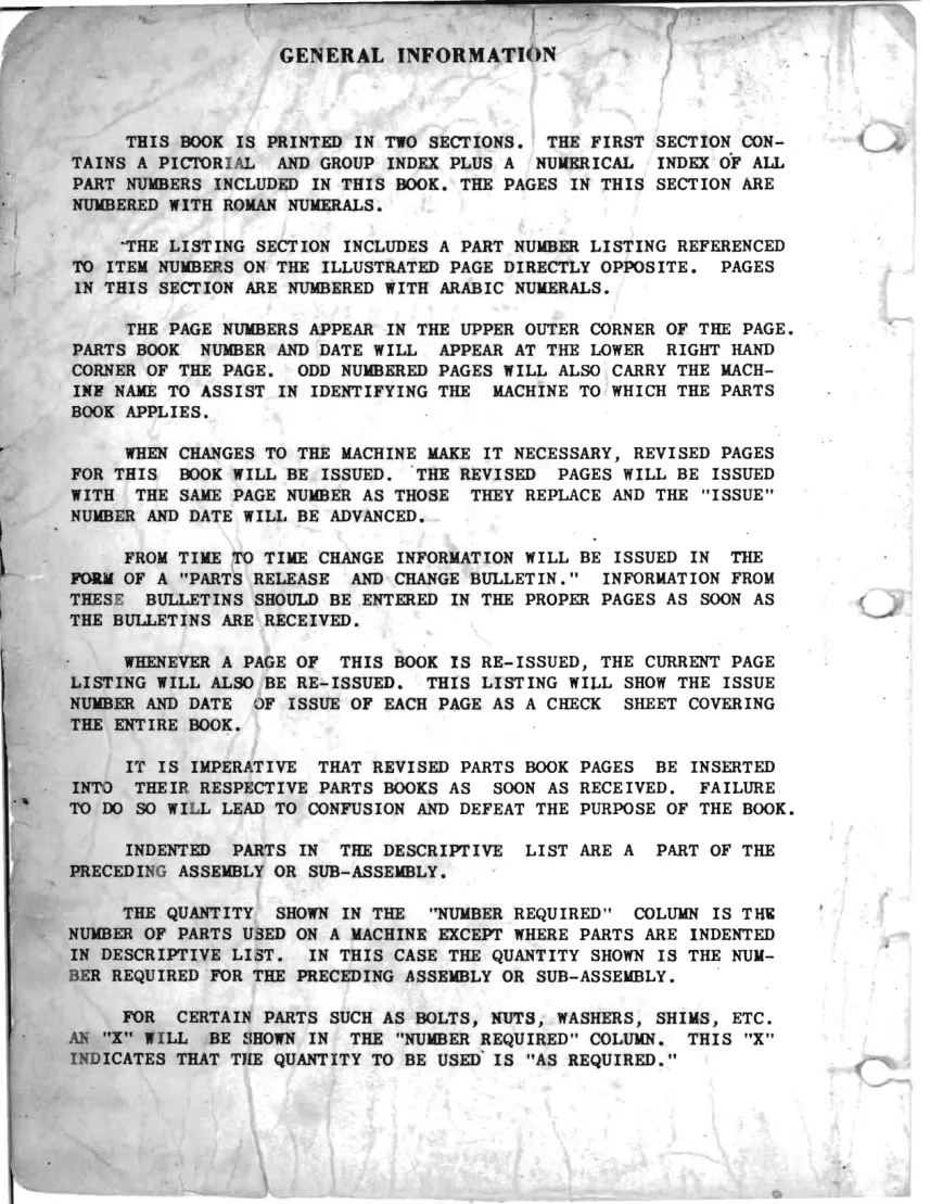 Massey Ferguson MF 85 & 88 Tractors Parts Manual preview page 2