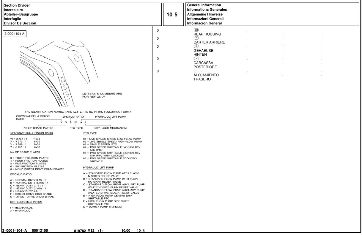 Massey Ferguson MF275 275 Tractor Parts Manual preview page 4