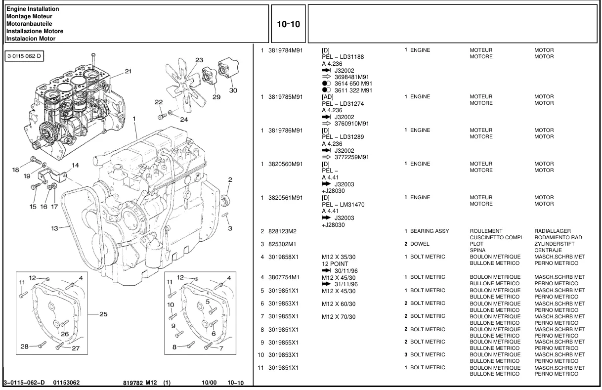 Massey Ferguson MF275 275 Tractor Parts Manual preview page 5