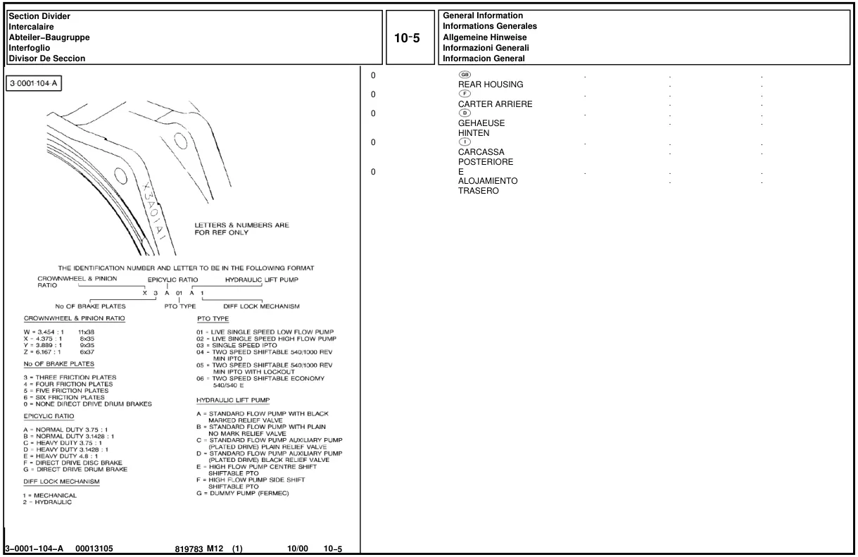 Massey Ferguson MF290 MF-290 Tractor Parts Manual preview page 4