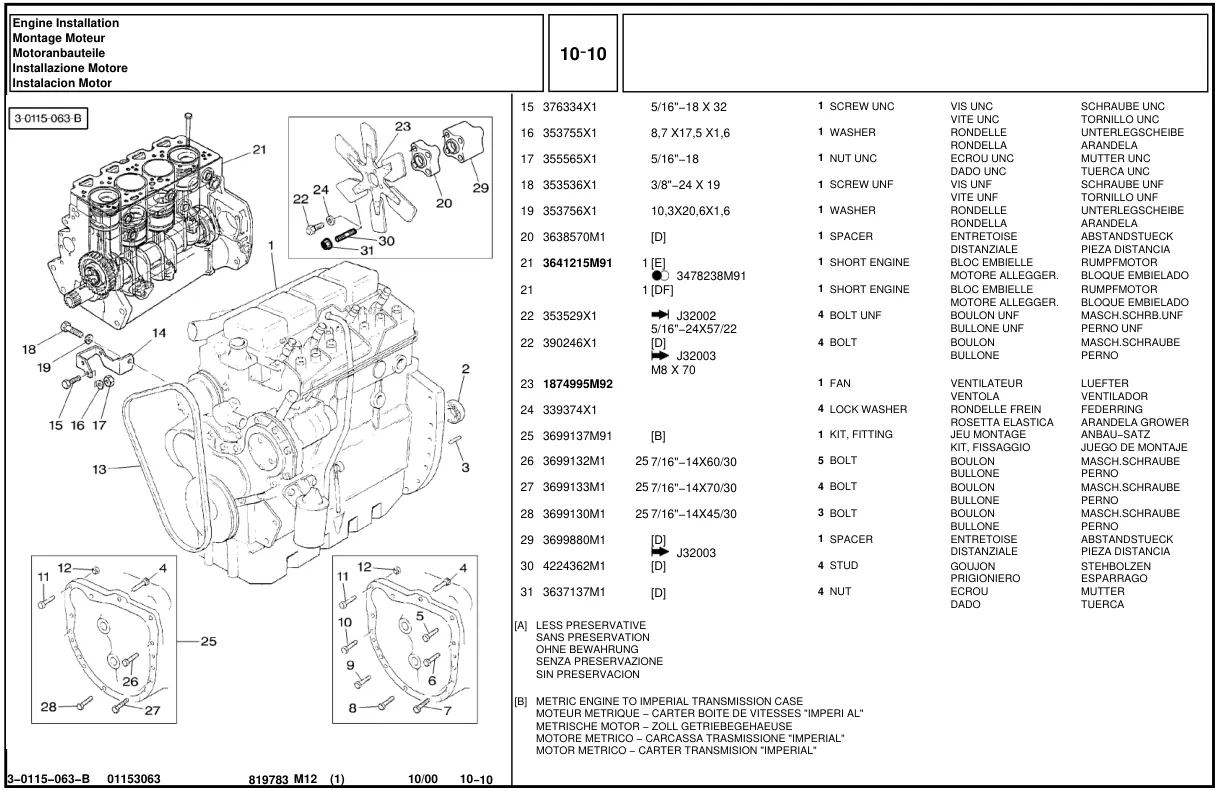 Massey Ferguson MF290 MF-290 Tractor Parts Manual preview page 6