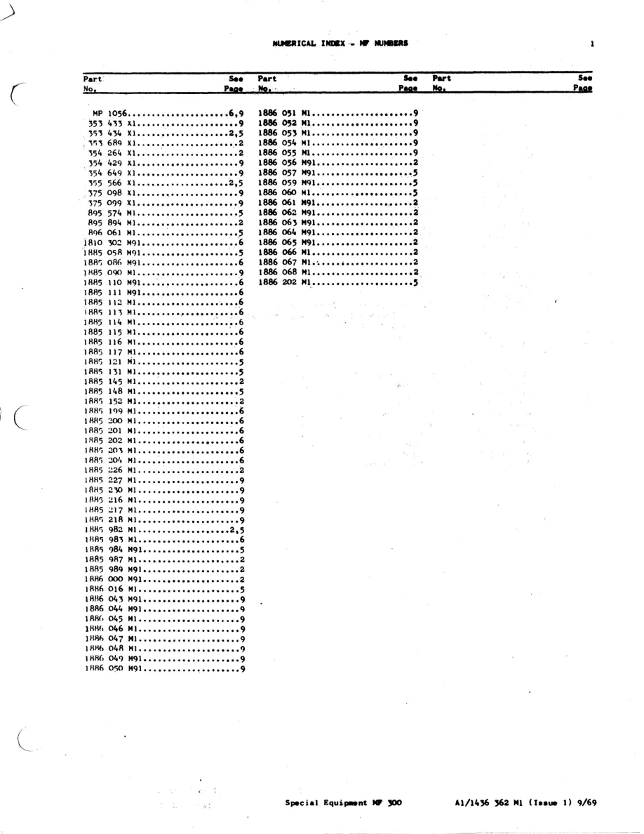 Massey Ferguson MF300 Tractor Loader - Dozer Parts Manual preview page 2