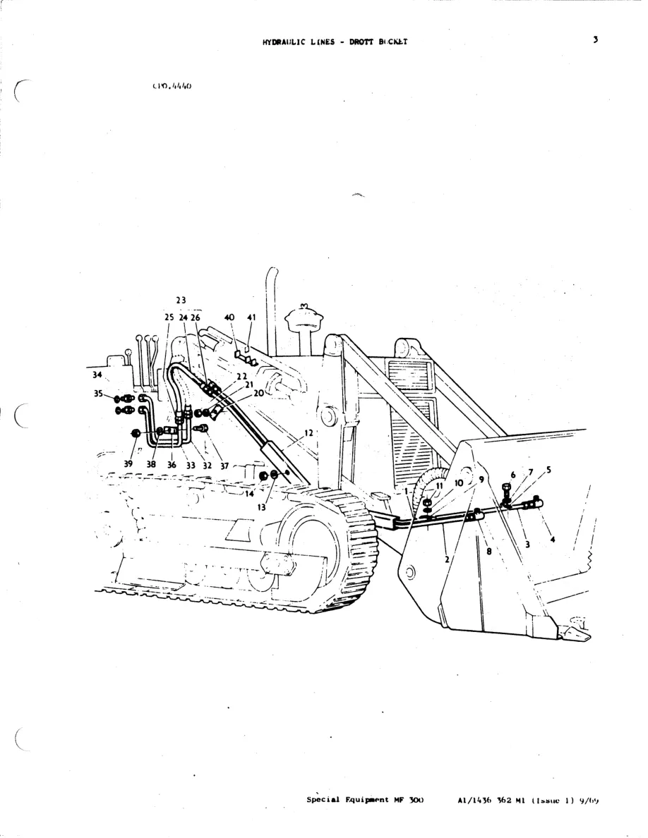 Massey Ferguson MF300 Tractor Loader - Dozer Parts Manual preview page 4