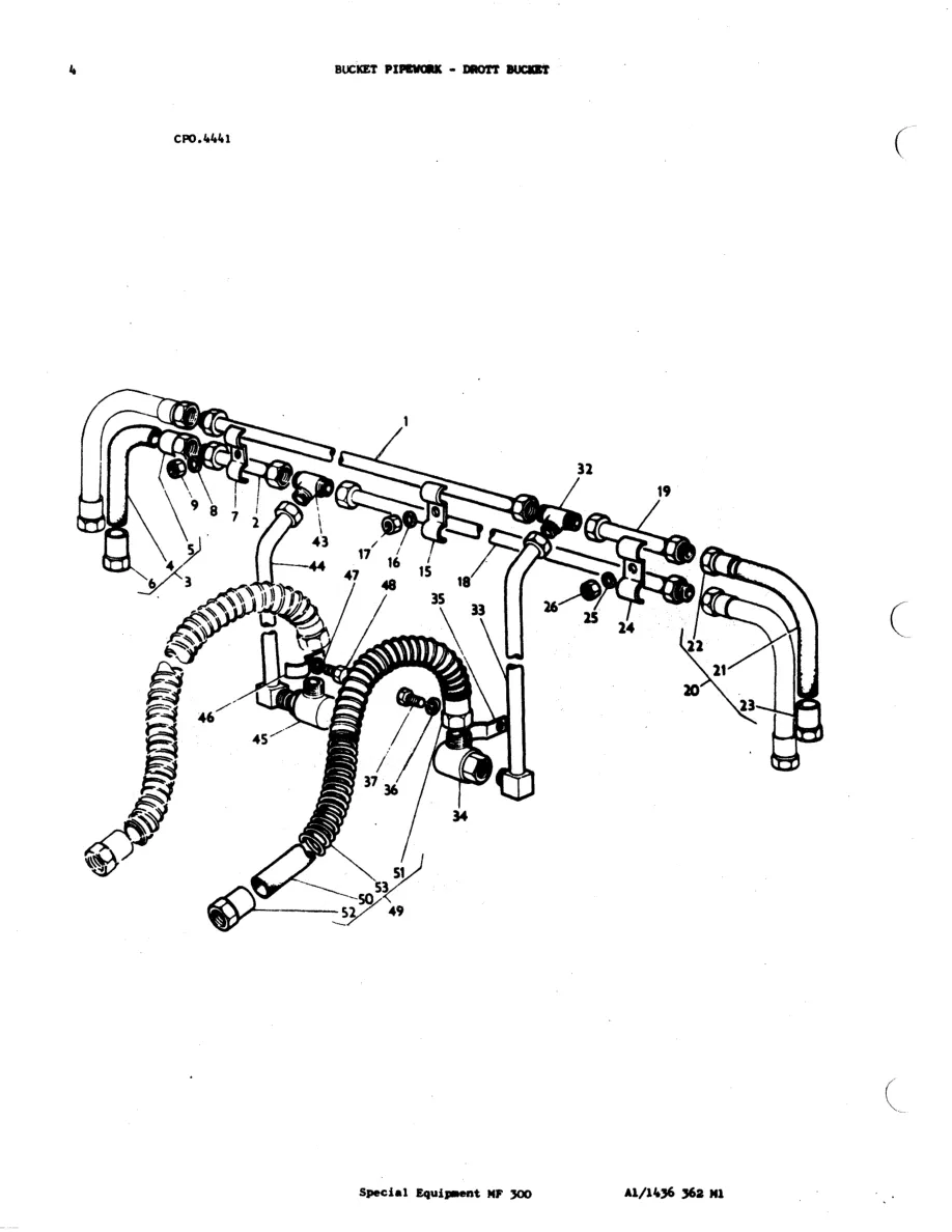 Massey Ferguson MF300 Tractor Loader - Dozer Parts Manual preview page 5