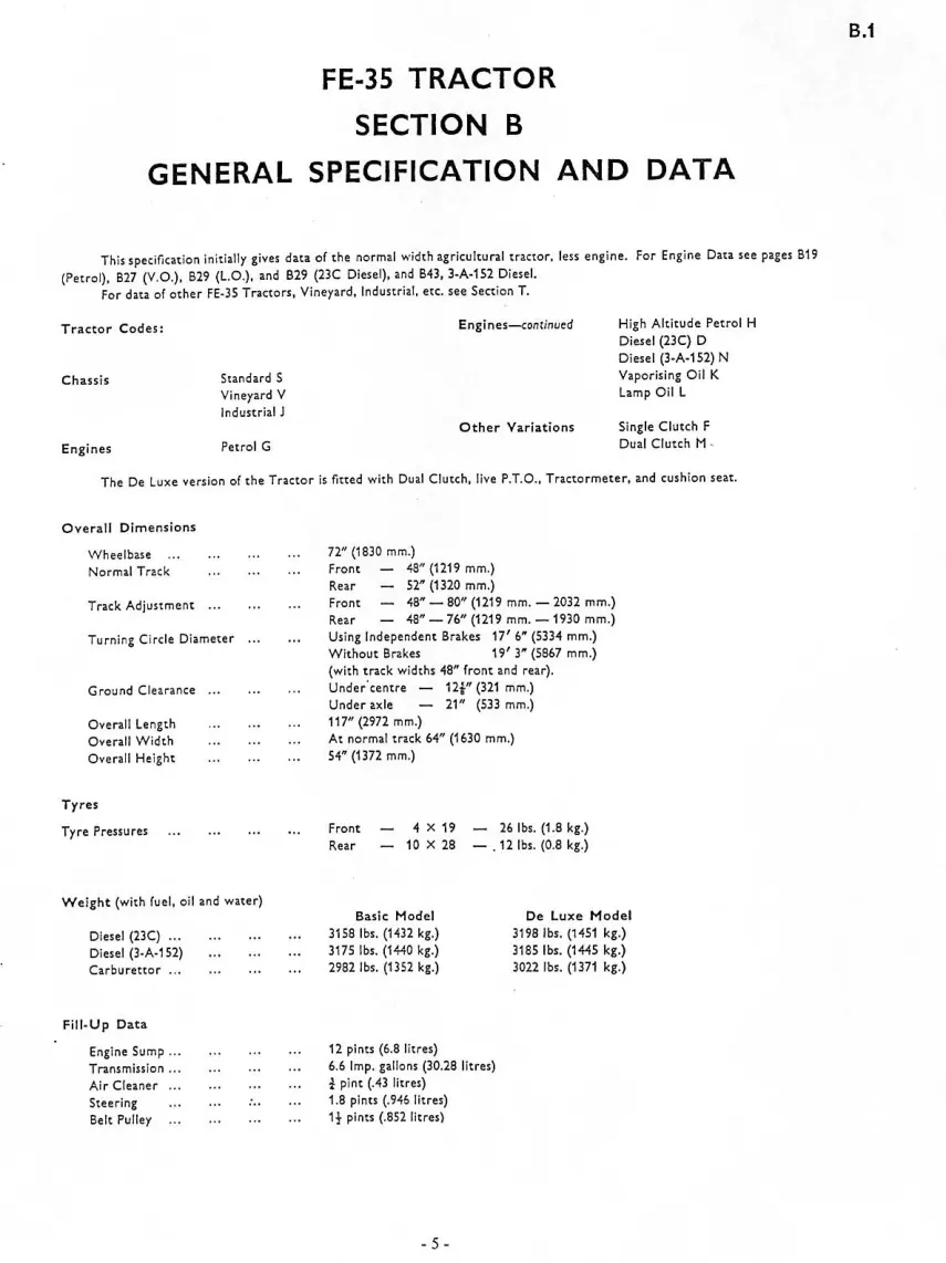 Massey Ferguson MF35 MF-35 Tractor Service & Repair Manual preview page 4