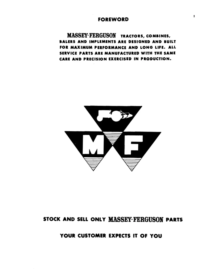 Massey Ferguson Straw Chopper 510 & 410 300 205 SP 405PT CombineS Parts Manual preview page 3