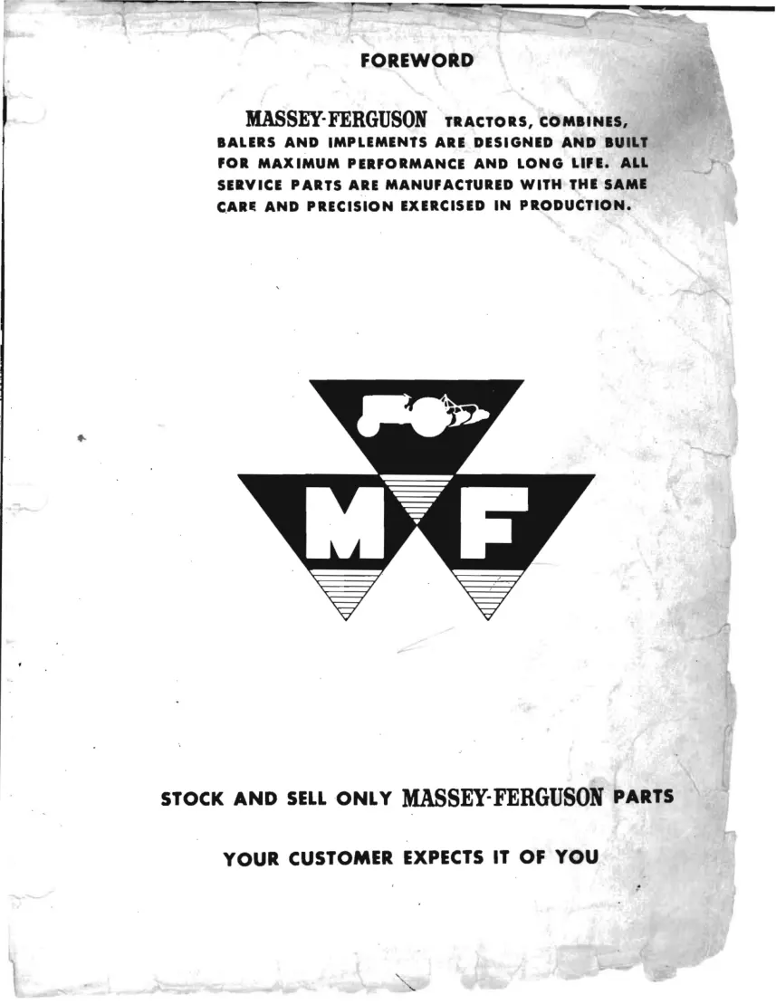 Massey Ferguson Super 90 Tractor Parts Manual preview page 3