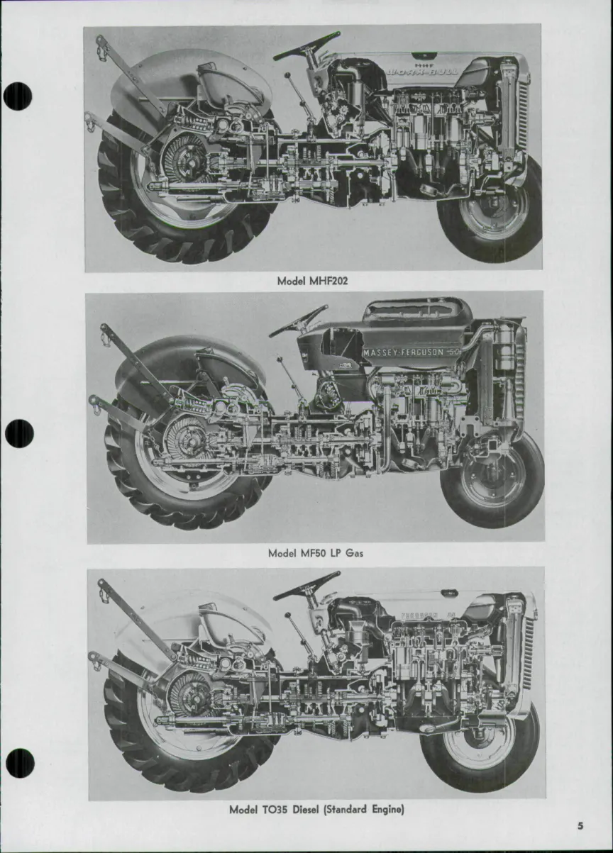 Massey Ferguson TO35/MF35/F40/MH50/MF50/MHF202/MF202/MF204 Tractors Service & Repair Manual preview page 3