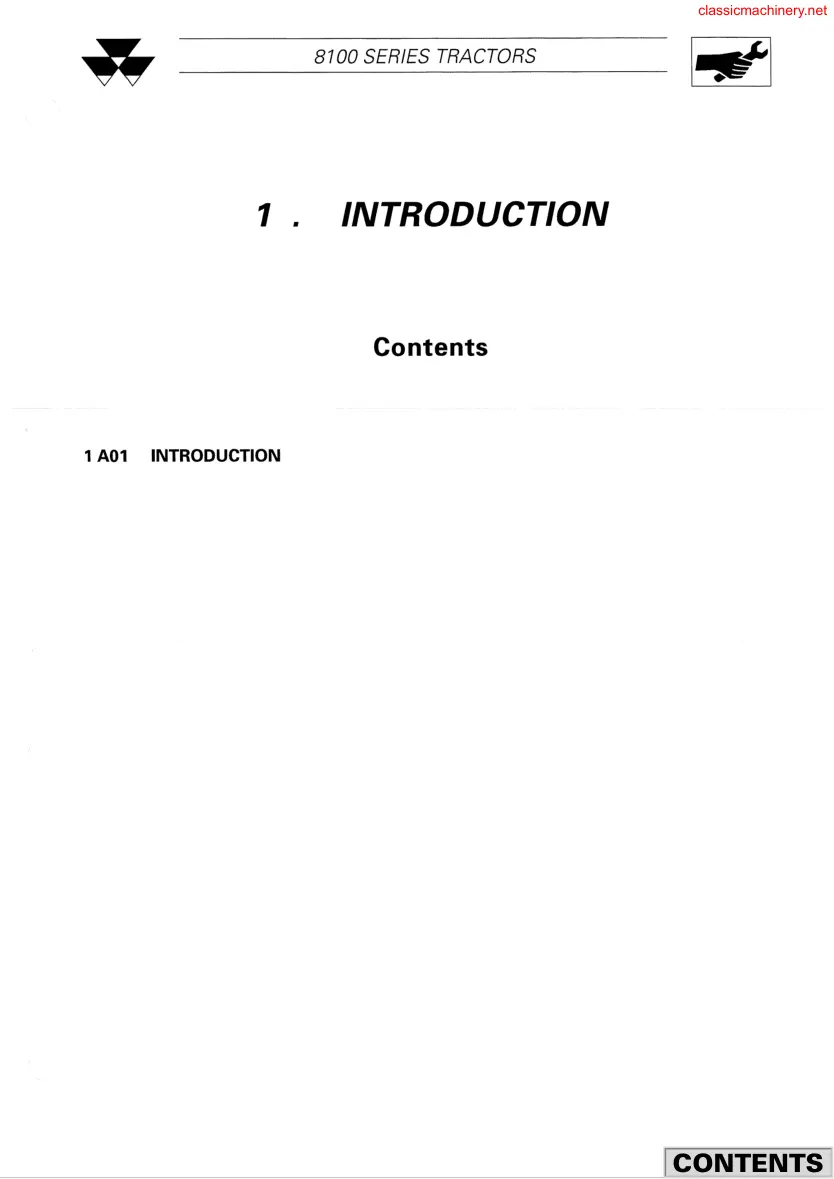 Massey Ferguson Tractor Service & Repair Manual preview page 2