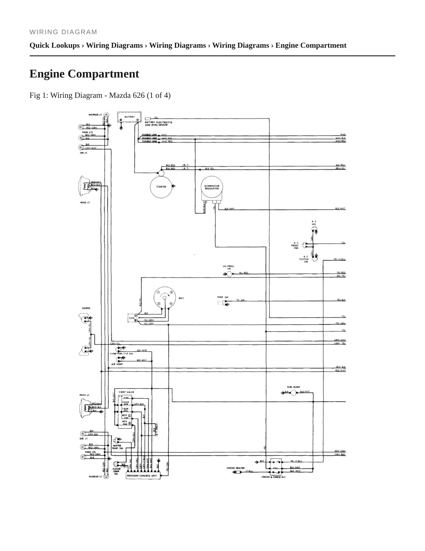 1982 Mazda 626 Service and Repair Manual preview page 5