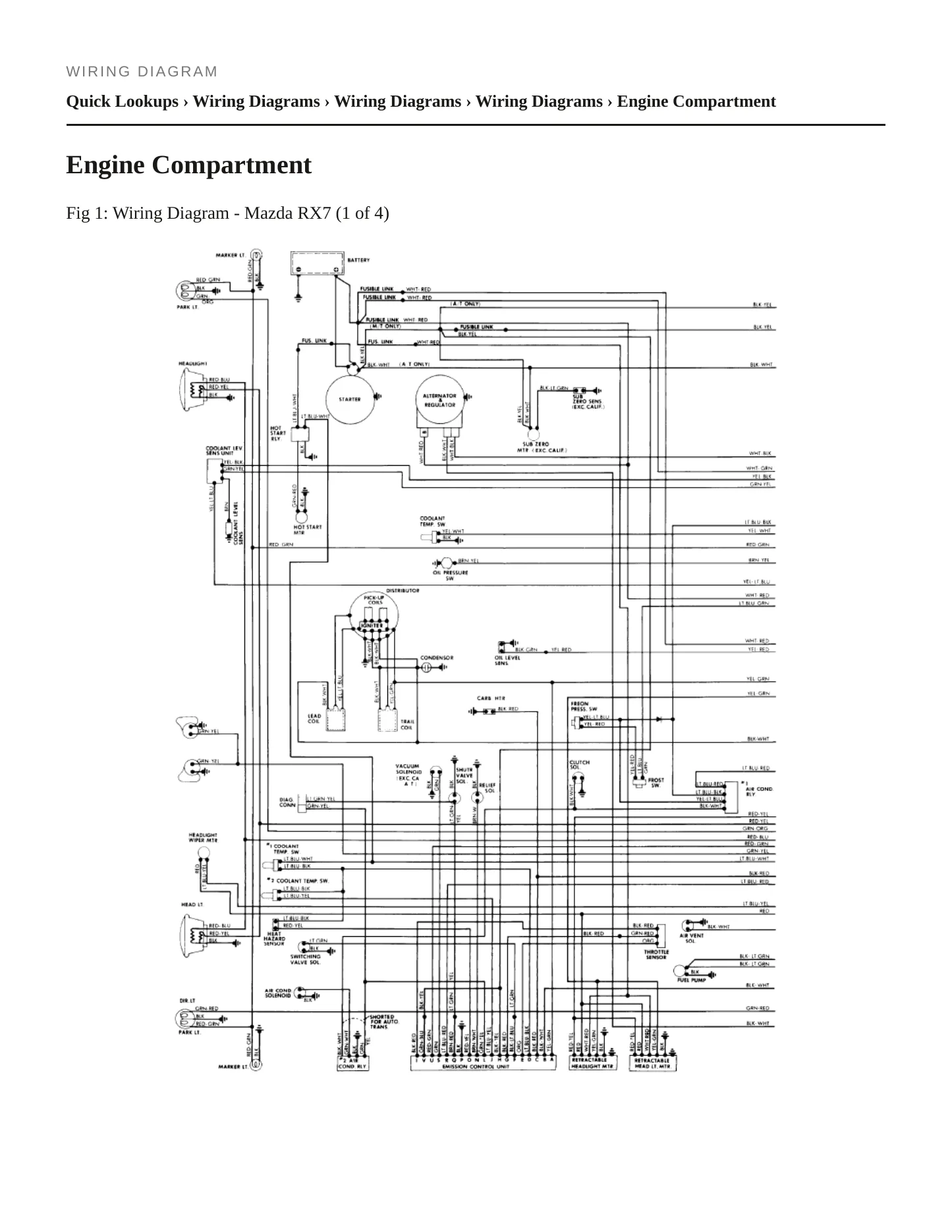 1982 Mazda RX-7 Service and Repair Manual preview page 5