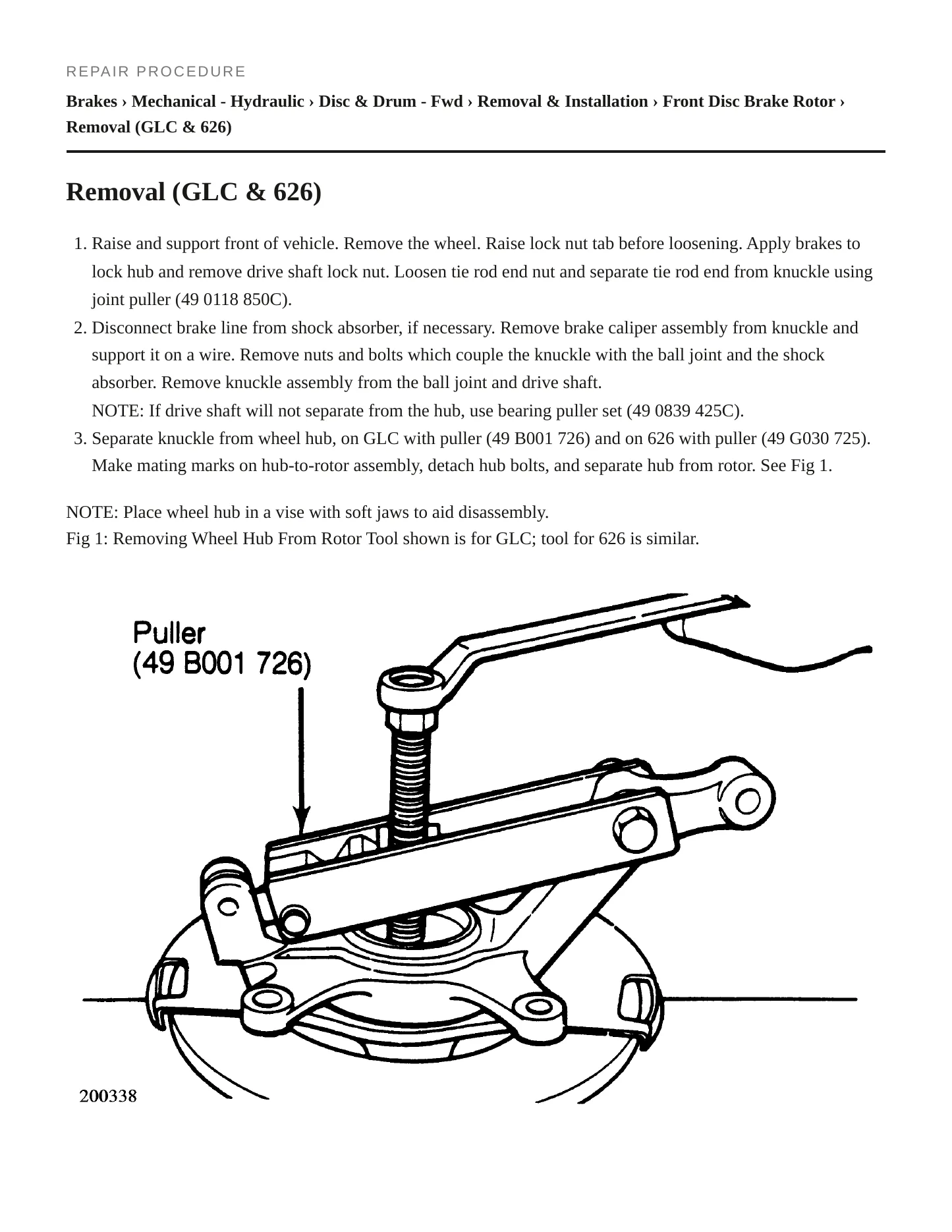1983 Mazda GLC Service and Repair Manual preview page 3