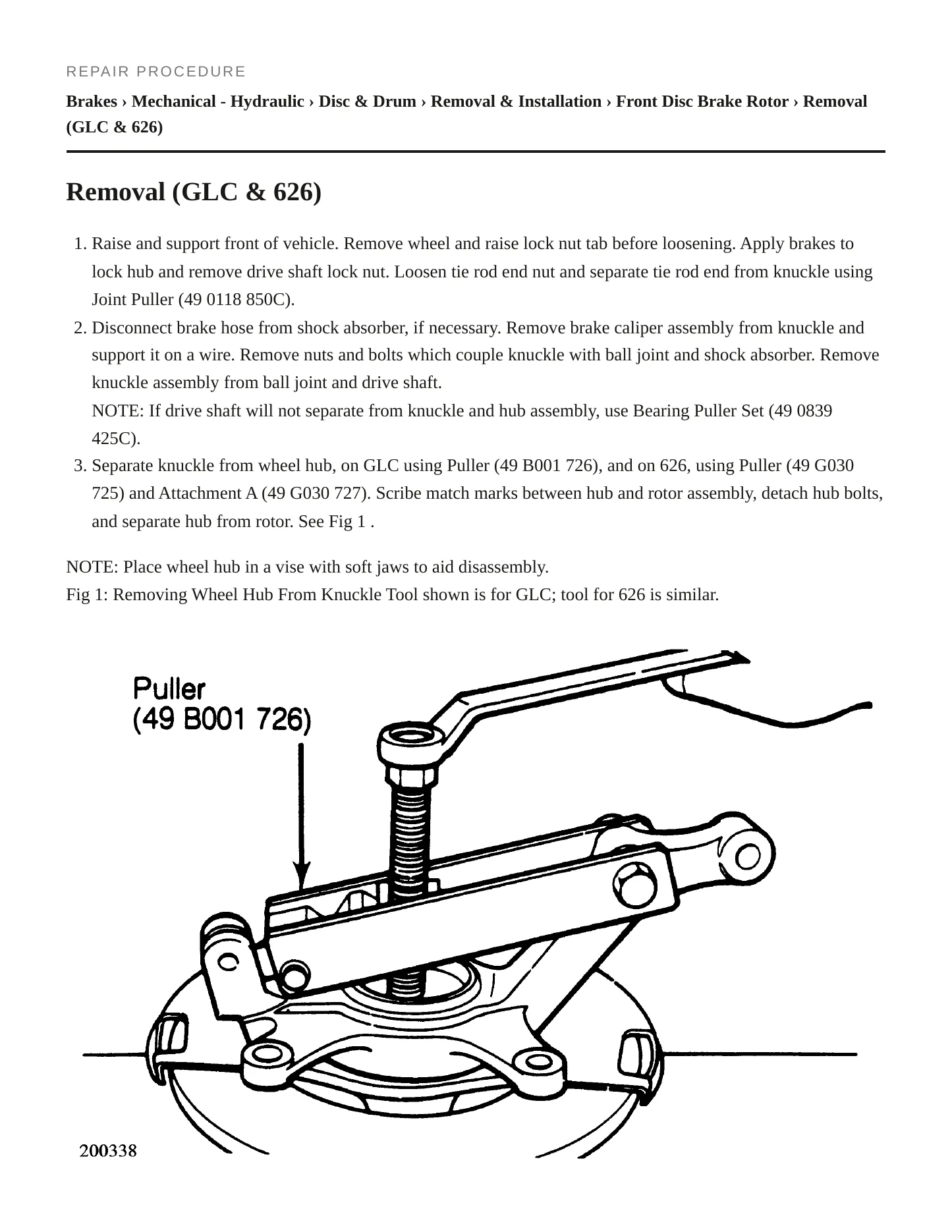 1984 Mazda 626 Service and Repair Manual preview page 3