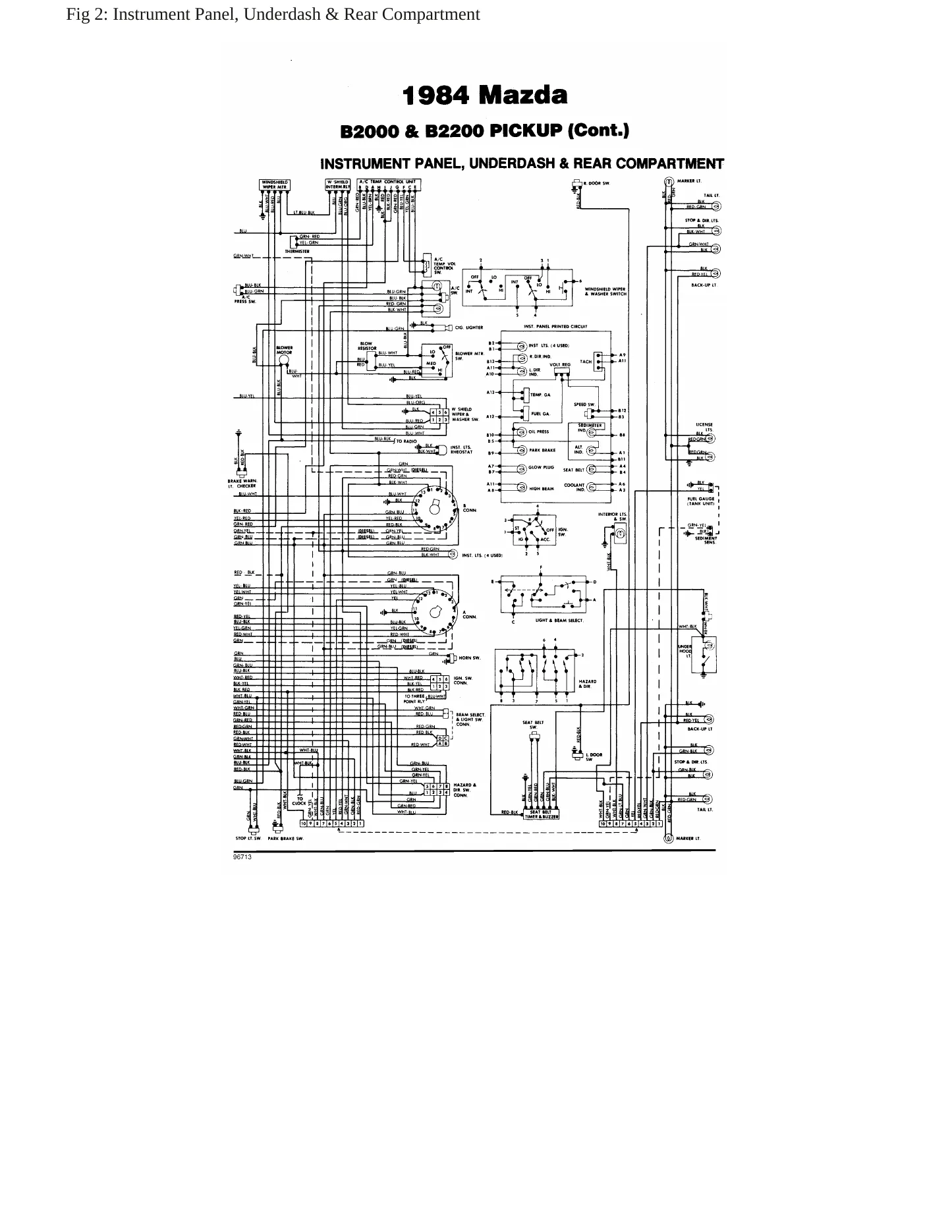 1984 Mazda B2000 Service and Repair Manual preview page 5