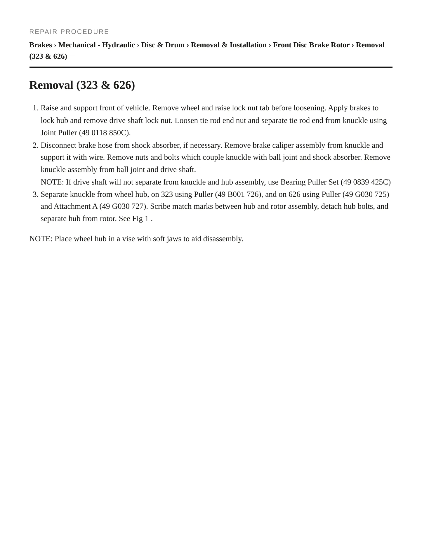 1986 Mazda RX-7 Service and Repair Manual preview page 3