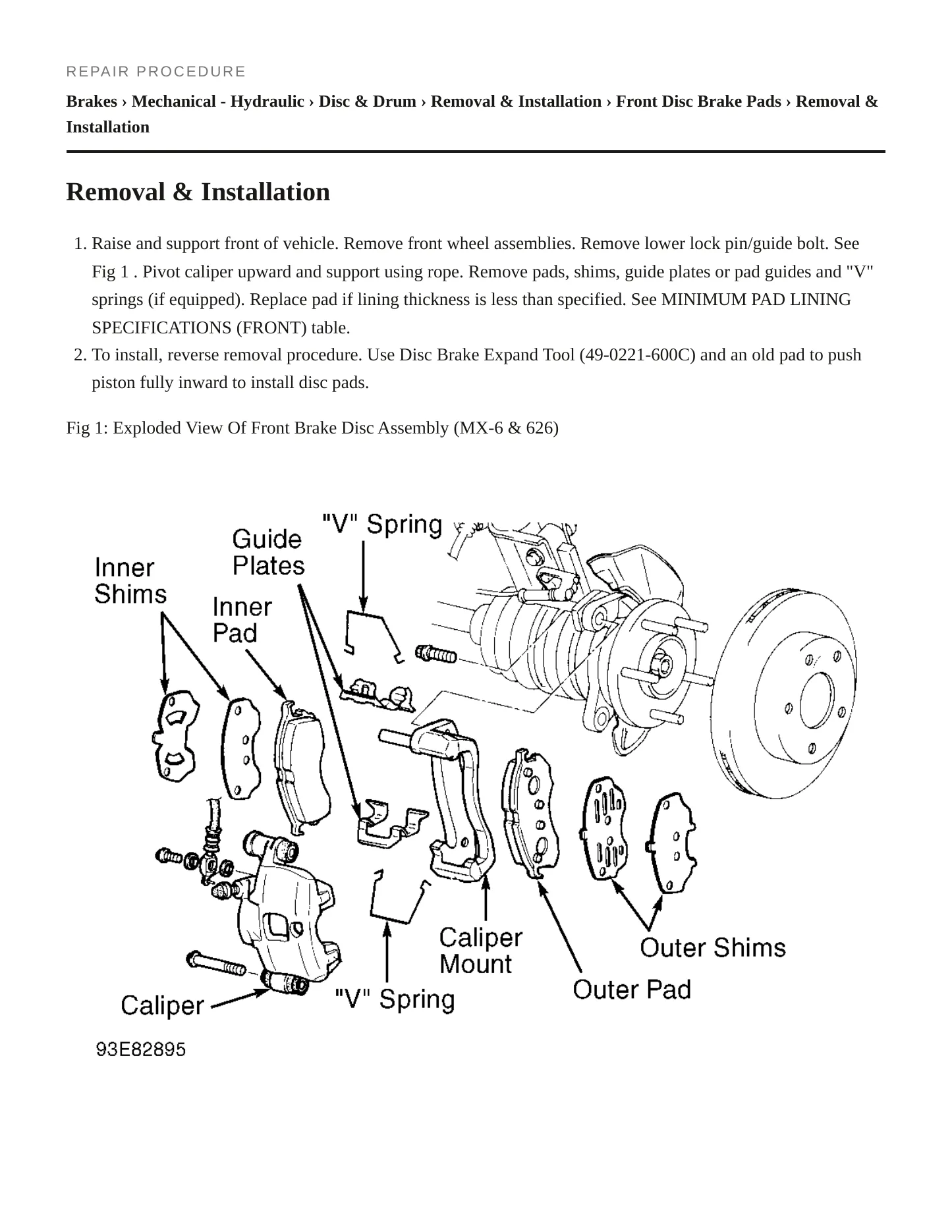 1993 Mazda 626 Service and Repair Manual preview page 3