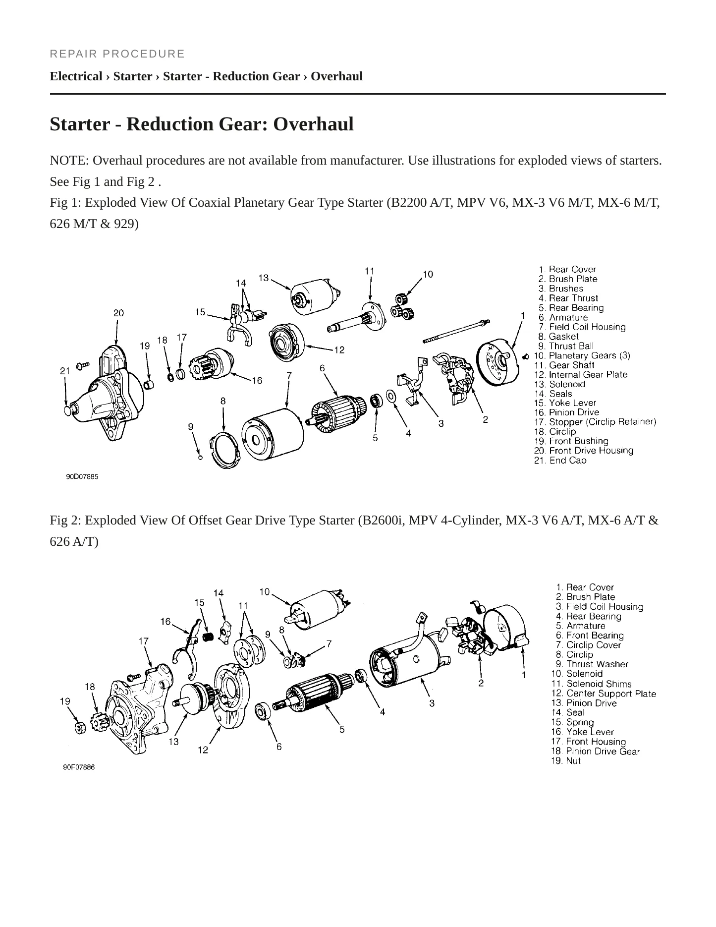 1993 Mazda B2200 service manual page 3