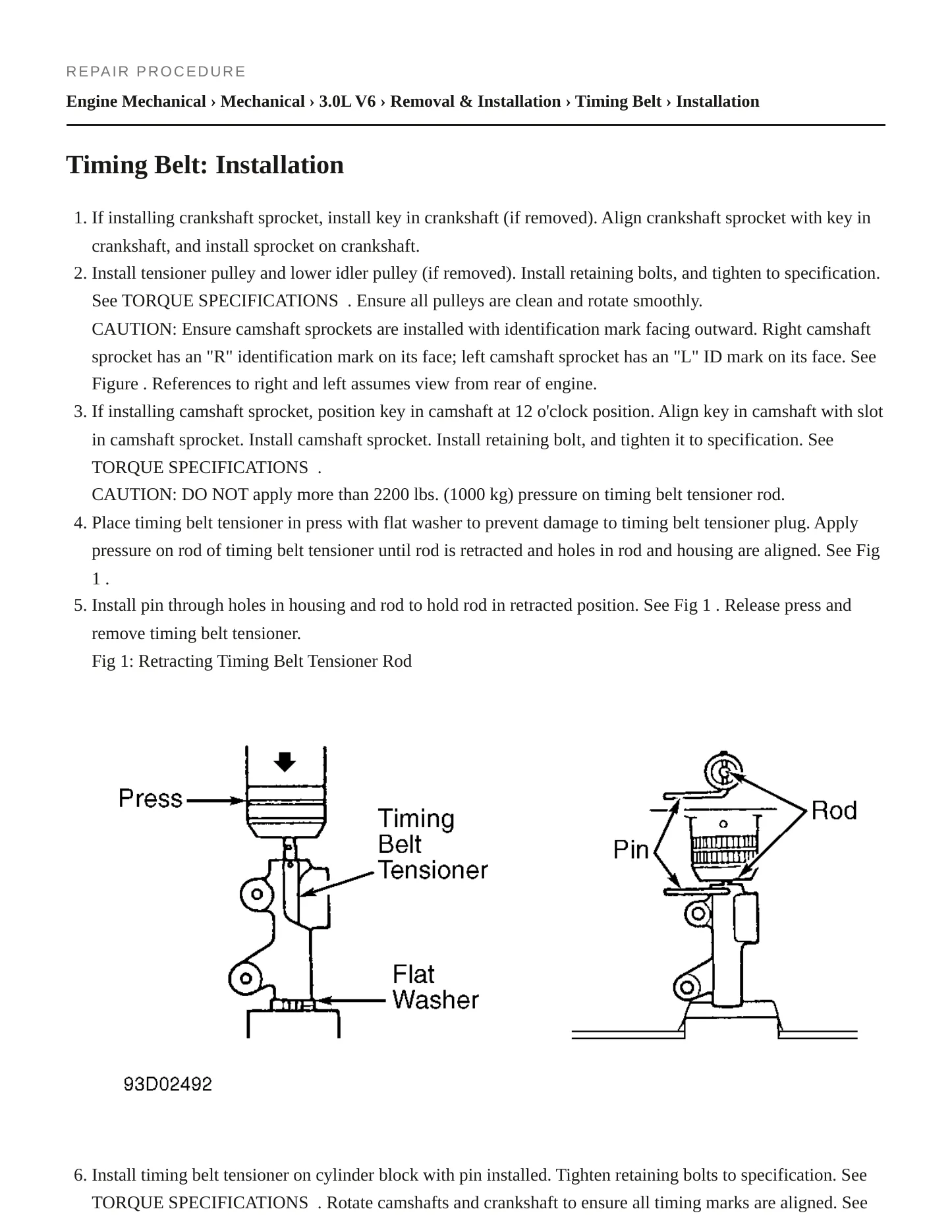 1994 Mazda MPV Service and Repair Manual preview page 3