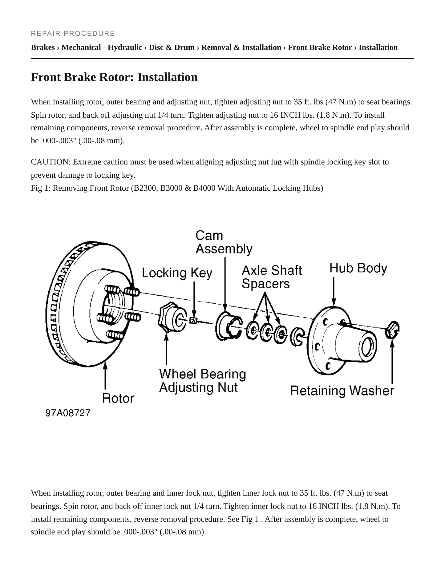 1996 Mazda B2300 Service and Repair Manual preview page 5