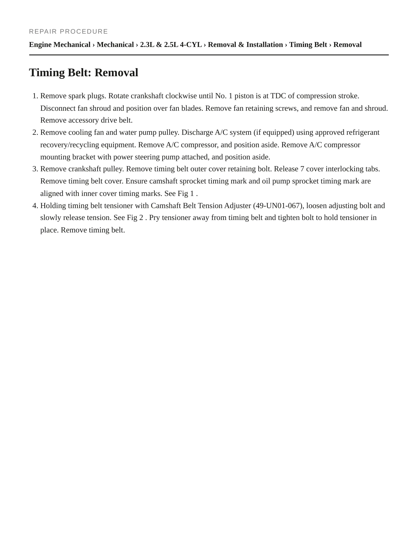 1998 Mazda B2500 Service and Repair Manual preview page 5