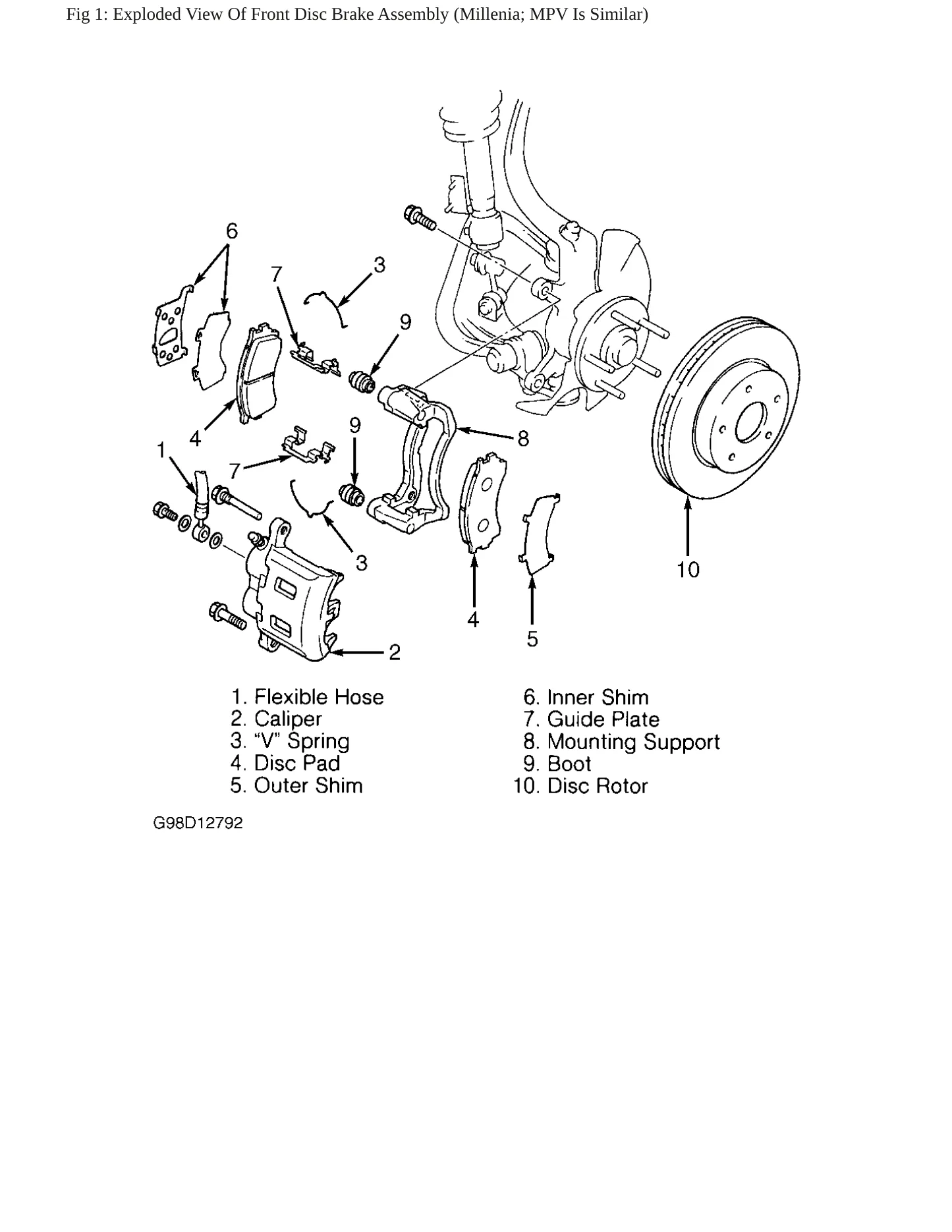 1999 Mazda Millenia Service and Repair Manual preview page 6