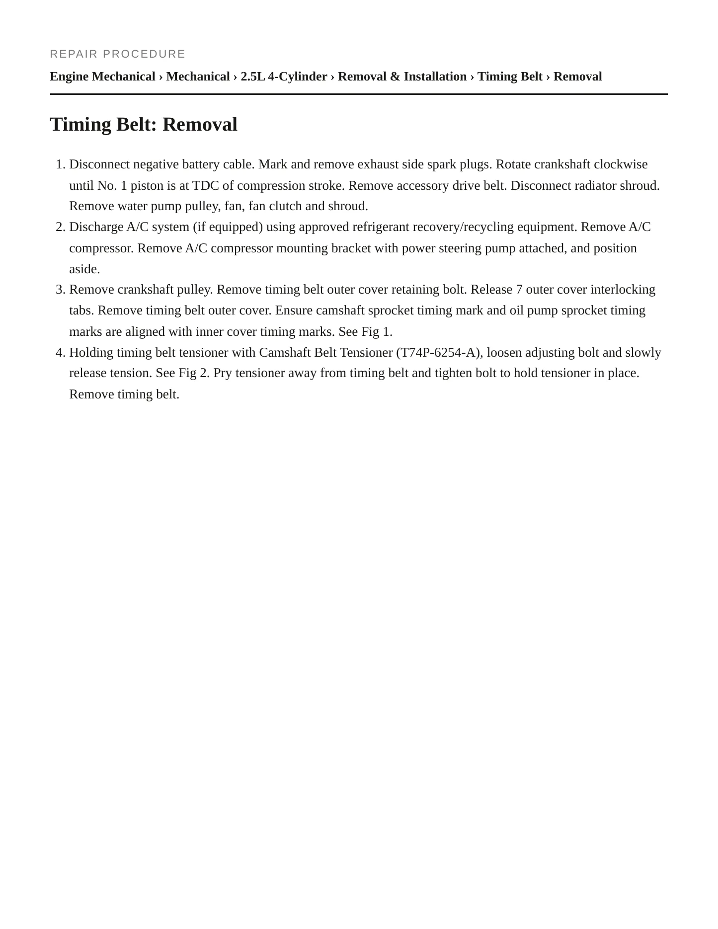 2000 Mazda B2500 Service and Repair Manual preview page 5