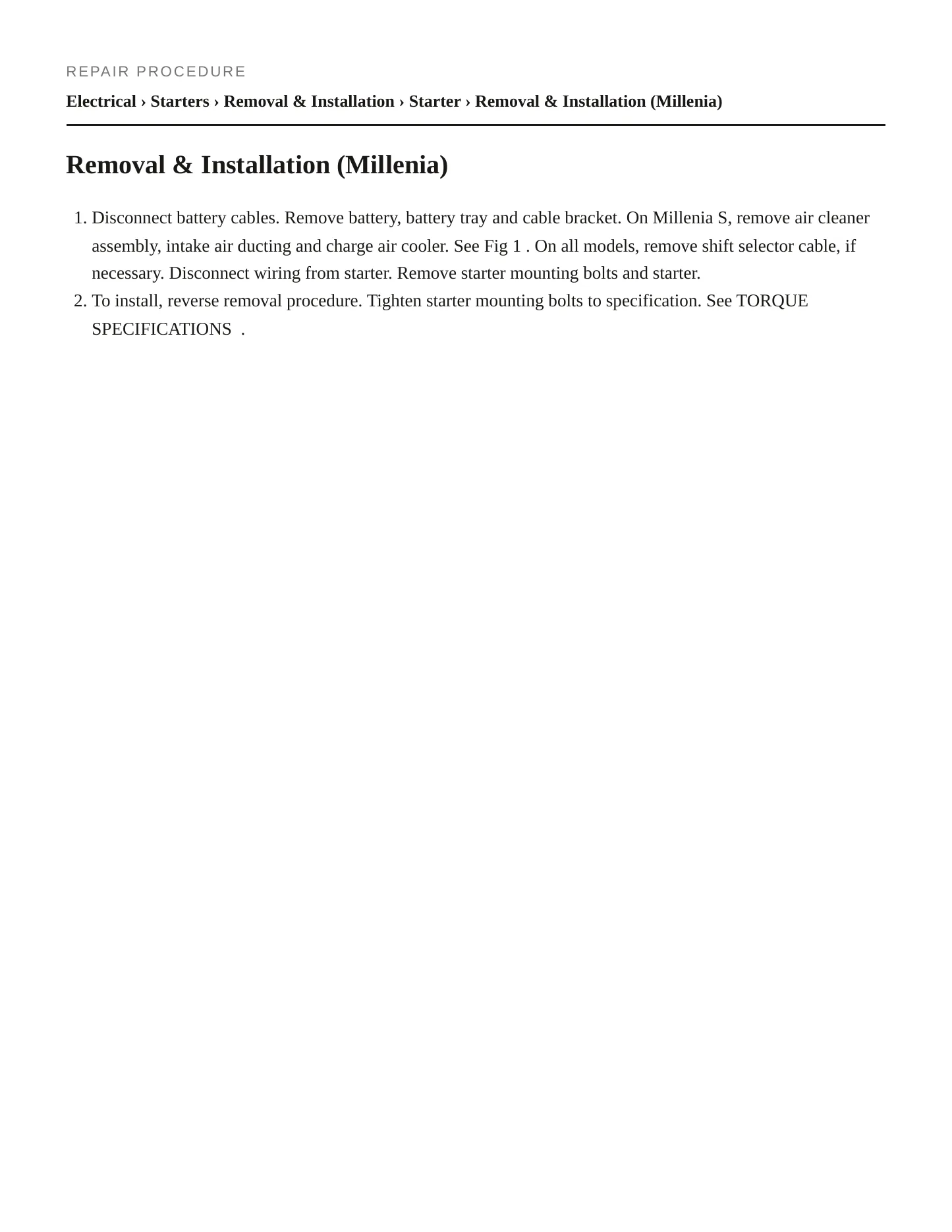 2001 Mazda Miata Service and Repair Manual preview page 4