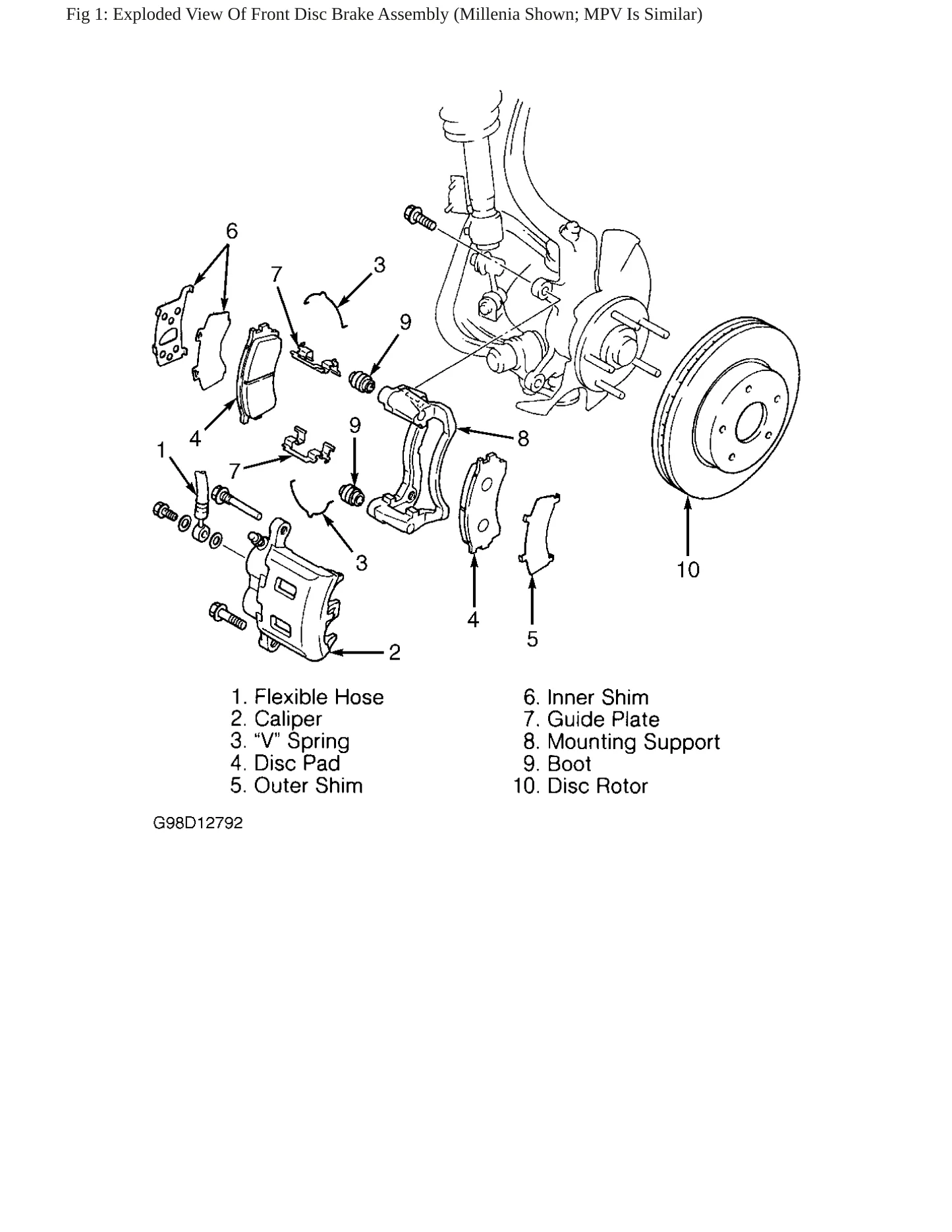 2001 Mazda Millenia Service and Repair Manual preview page 6