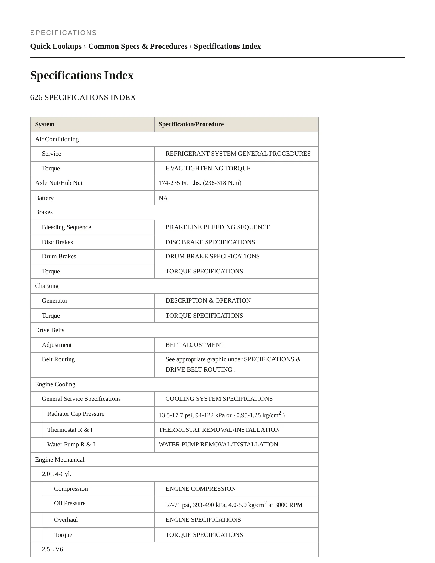 2002 Mazda 626 Service and Repair Manual preview page 2