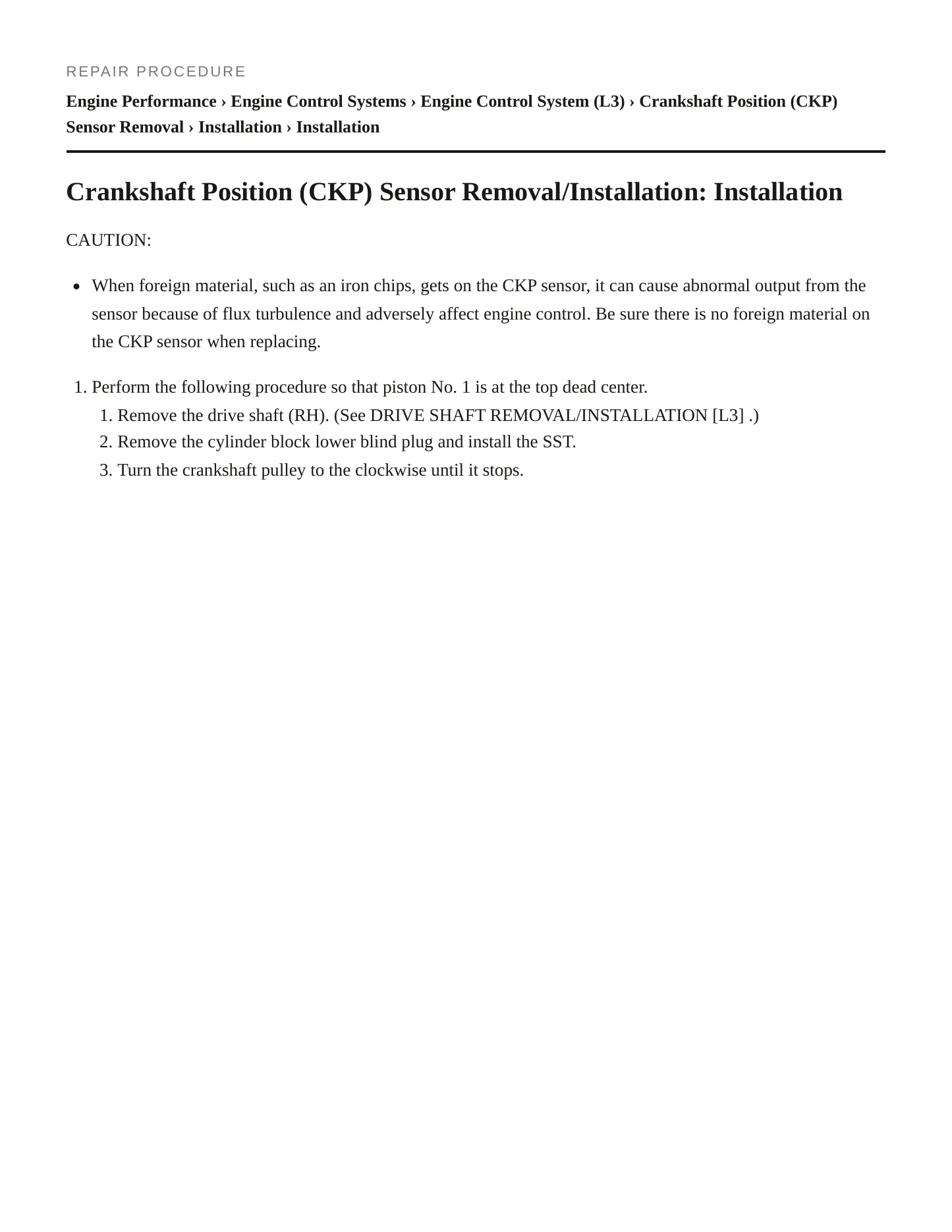2005 Mazda 6 Service and Repair Manual preview page 5