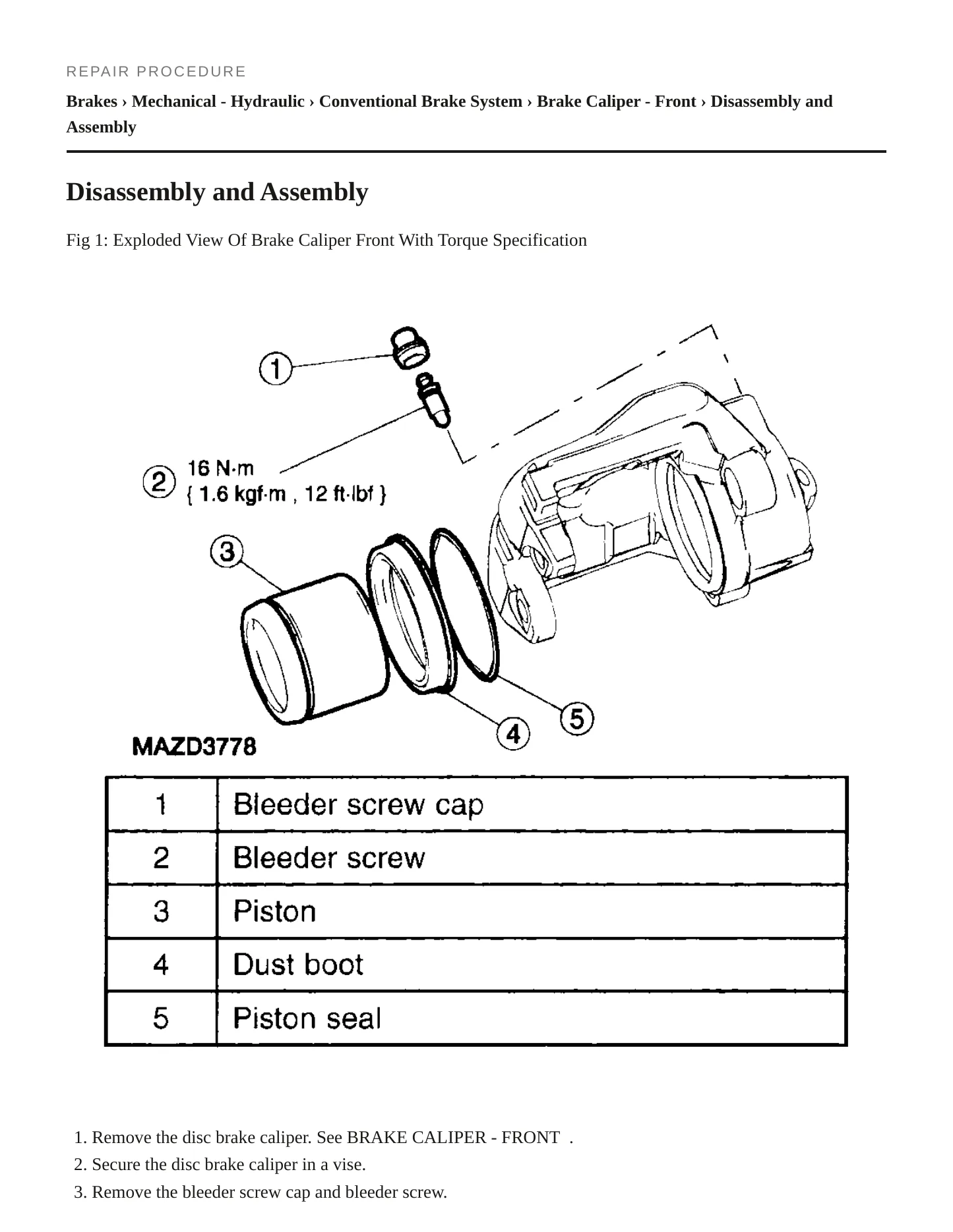 2006 Mazda Tribute Service and Repair Manual preview page 5