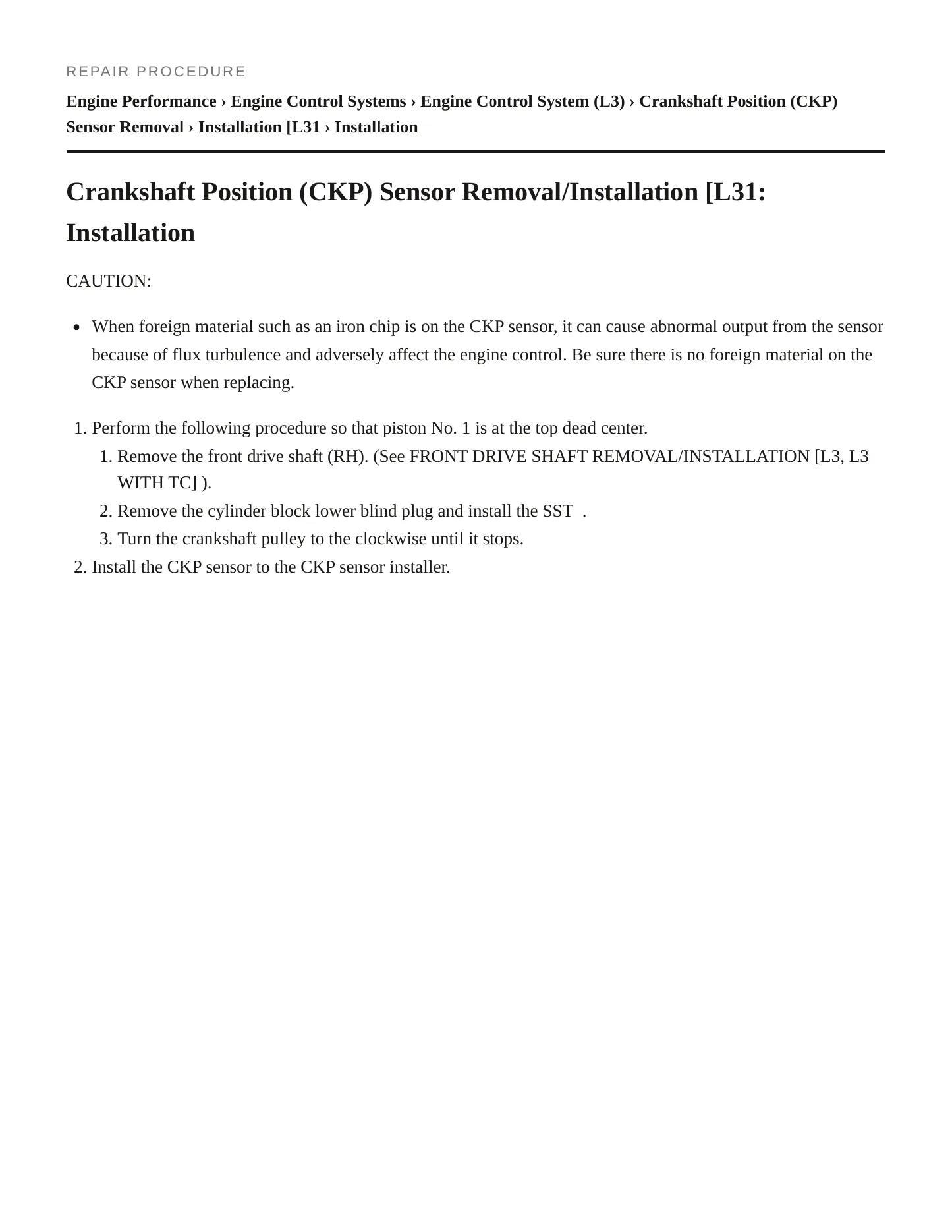 2008 Mazda 6 Service and Repair Manual preview page 5