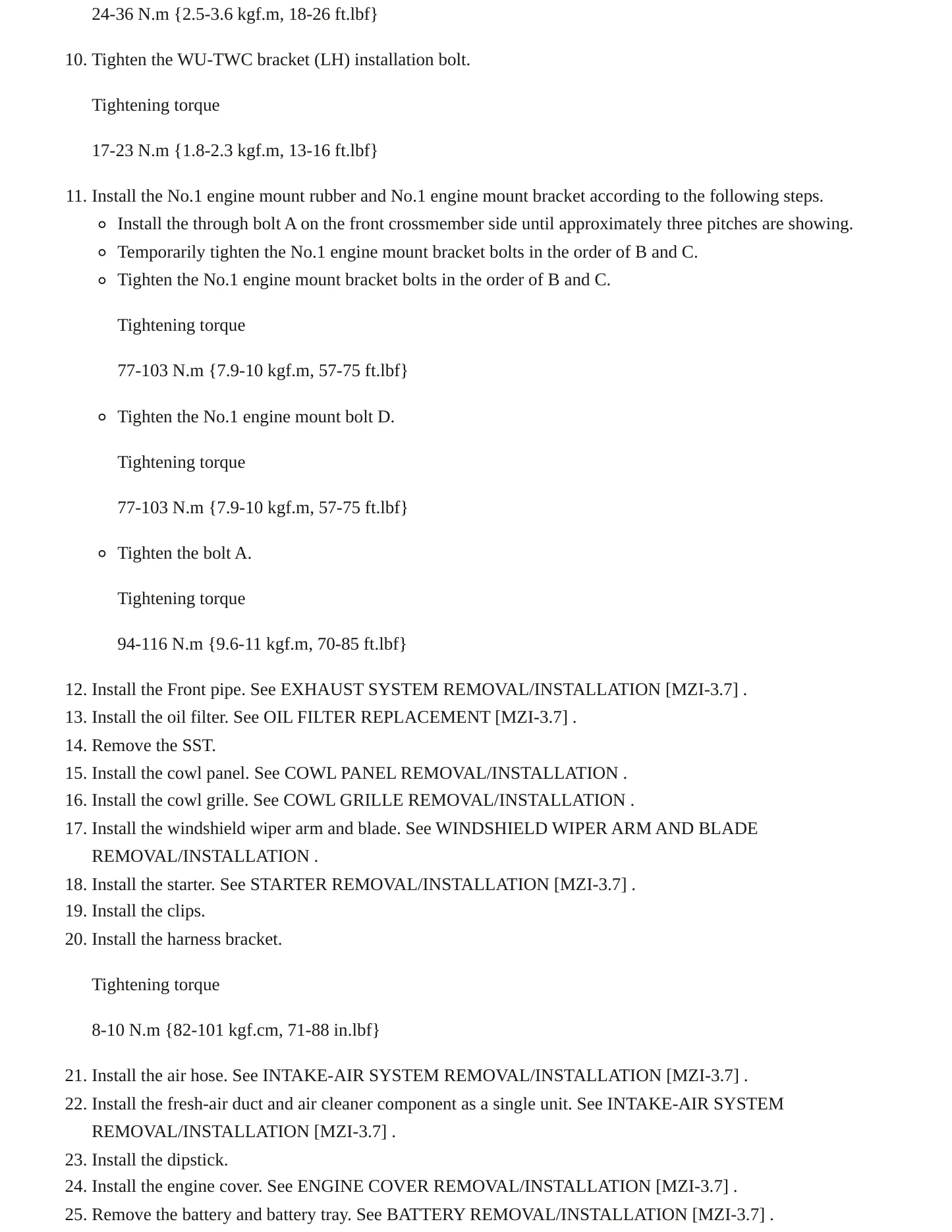2009 Mazda 3 Sport Service and Repair Manual preview page 8