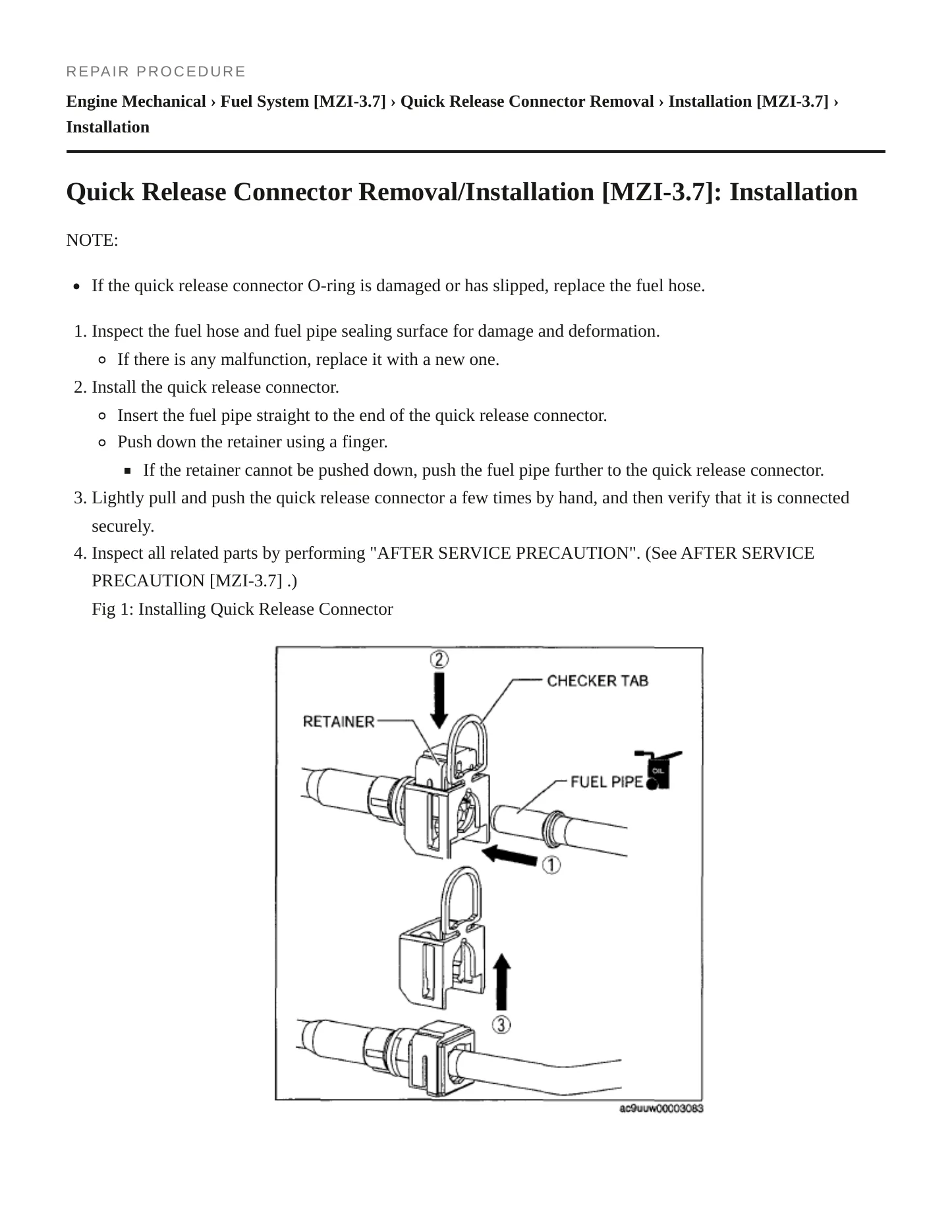 2010 Mazda CX-9 Service and Repair Manual preview page 5