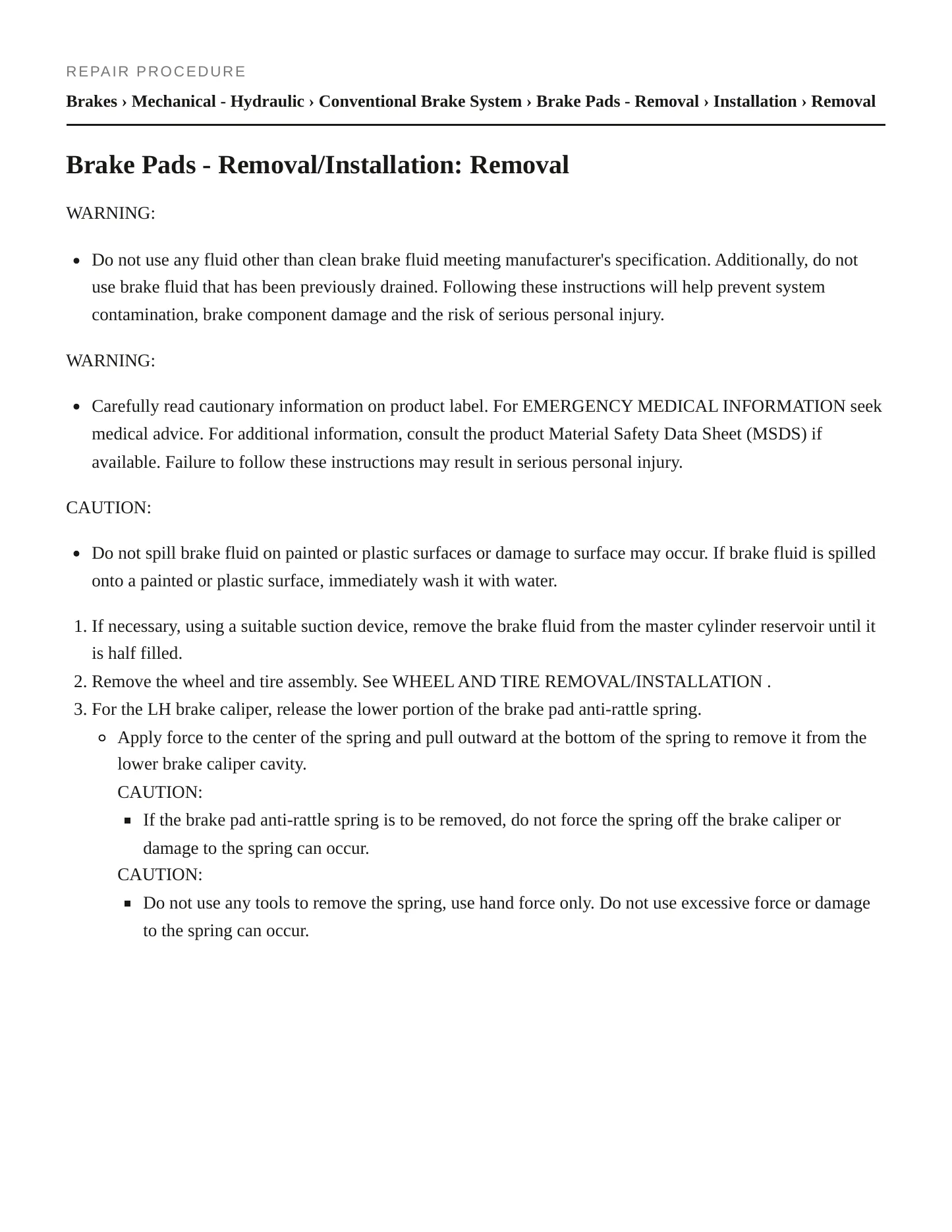 2010 Mazda Tribute Service and Repair Manual preview page 5