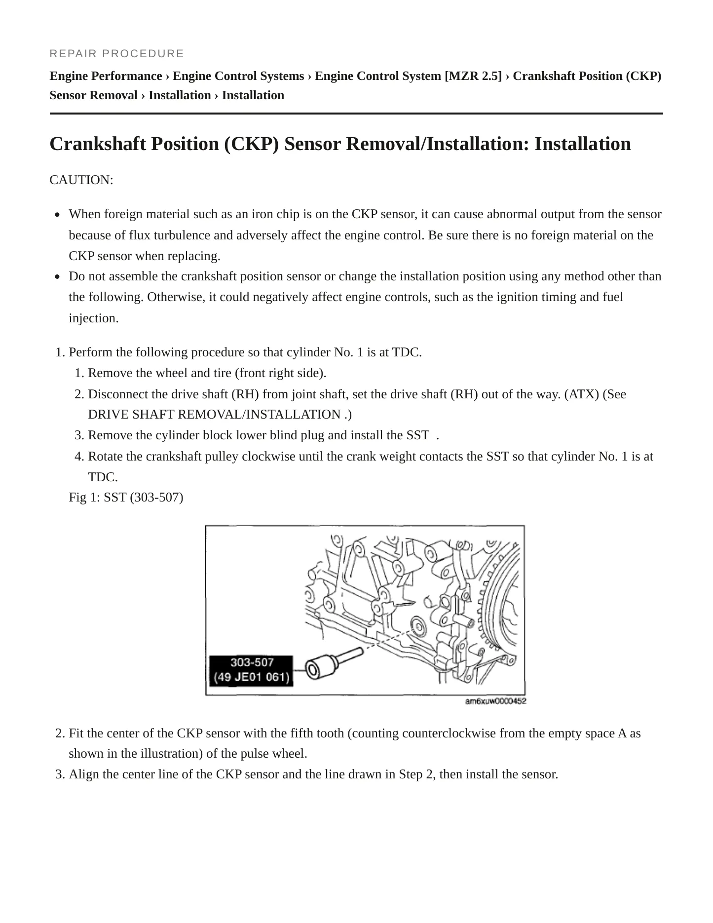 2011 Mazda 6 Service and Repair Manual preview page 6