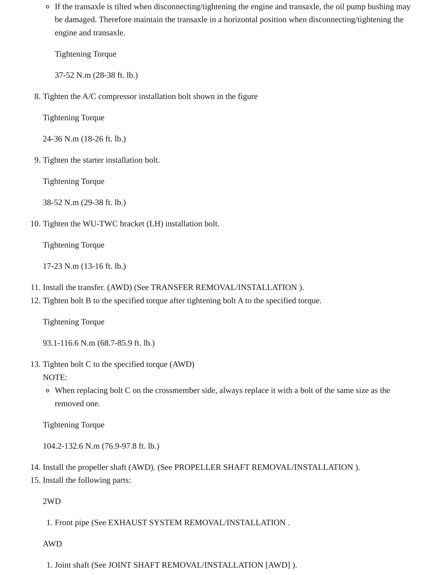2014 Mazda CX-9 Service and Repair Manual preview page 8