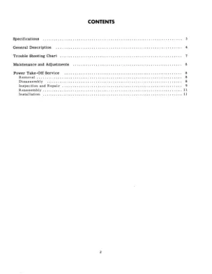 Mccormick Blue Ribbon IH B275 Tractor Power Take-off Service & Repair Manual preview page 2